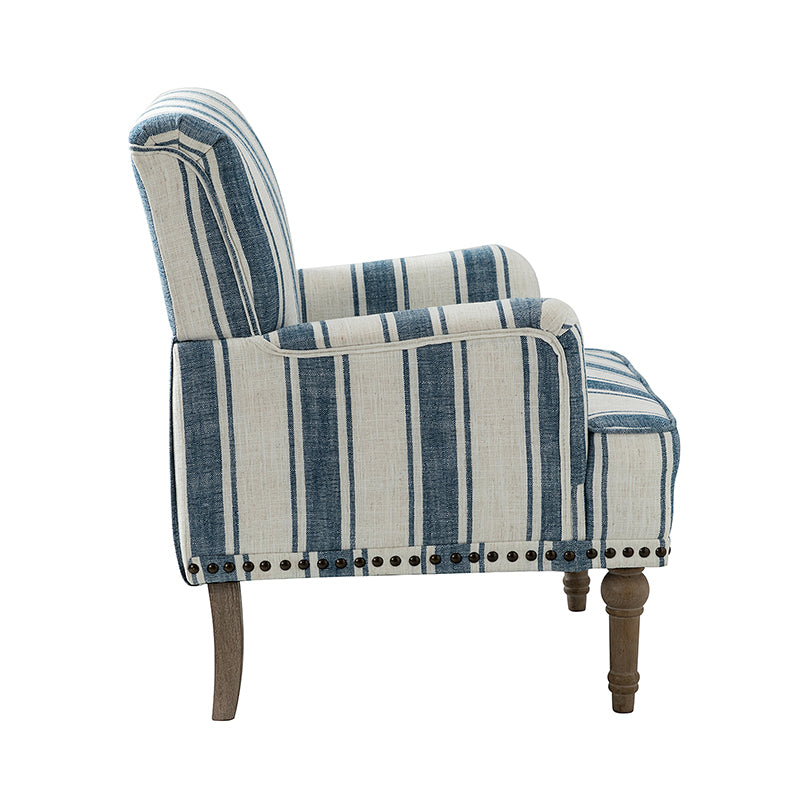 Lecce Armchair - Modern Upholstered Accent Chair for Living Room, Bedroom & Office - Comfortable Lounge Seating with Sturdy Wooden Legs