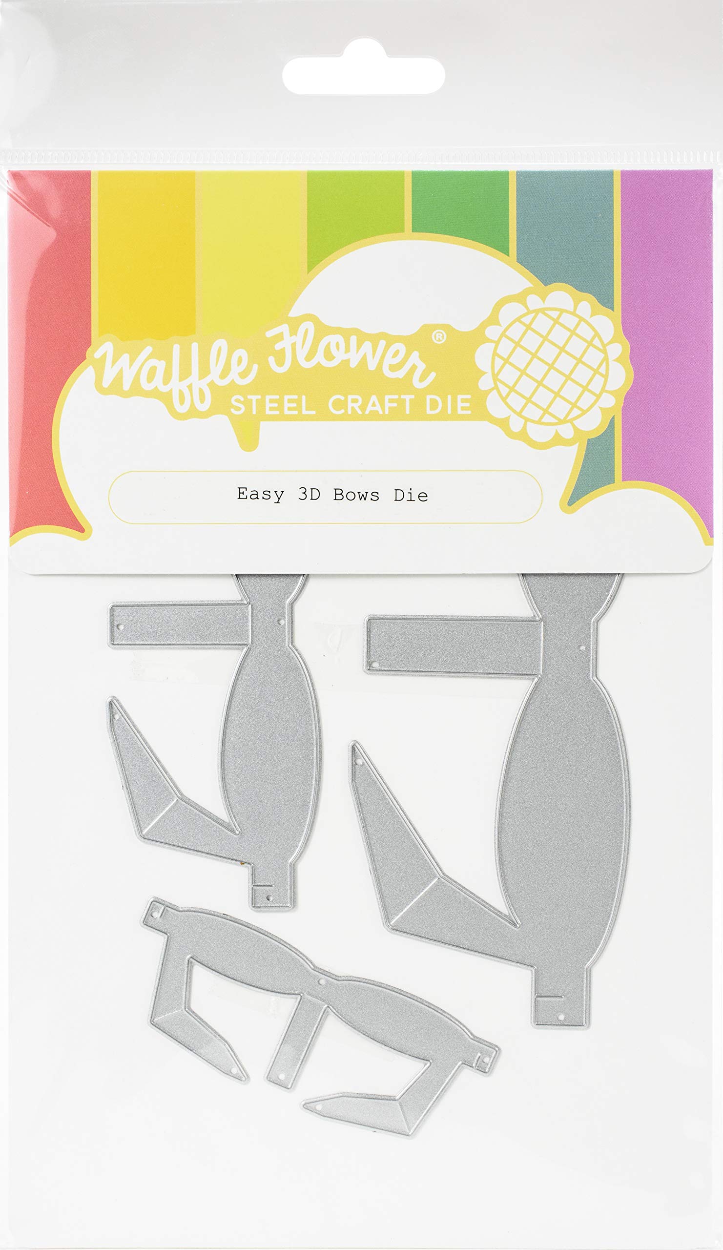 Waffle Flower Easy 3D Bows Die - DIY Crafting Die Cut for Scrapbooking, Card Making & Paper Crafts - Perfect for Greeting Cards, Invitations & Home Decor