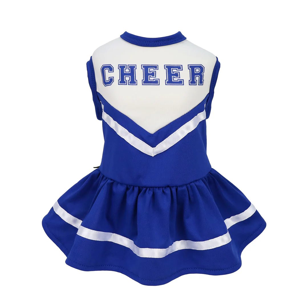 Blue Cheerleader Costume - Cheerleading Outfit for Game Day, Spirit Week & Halloween