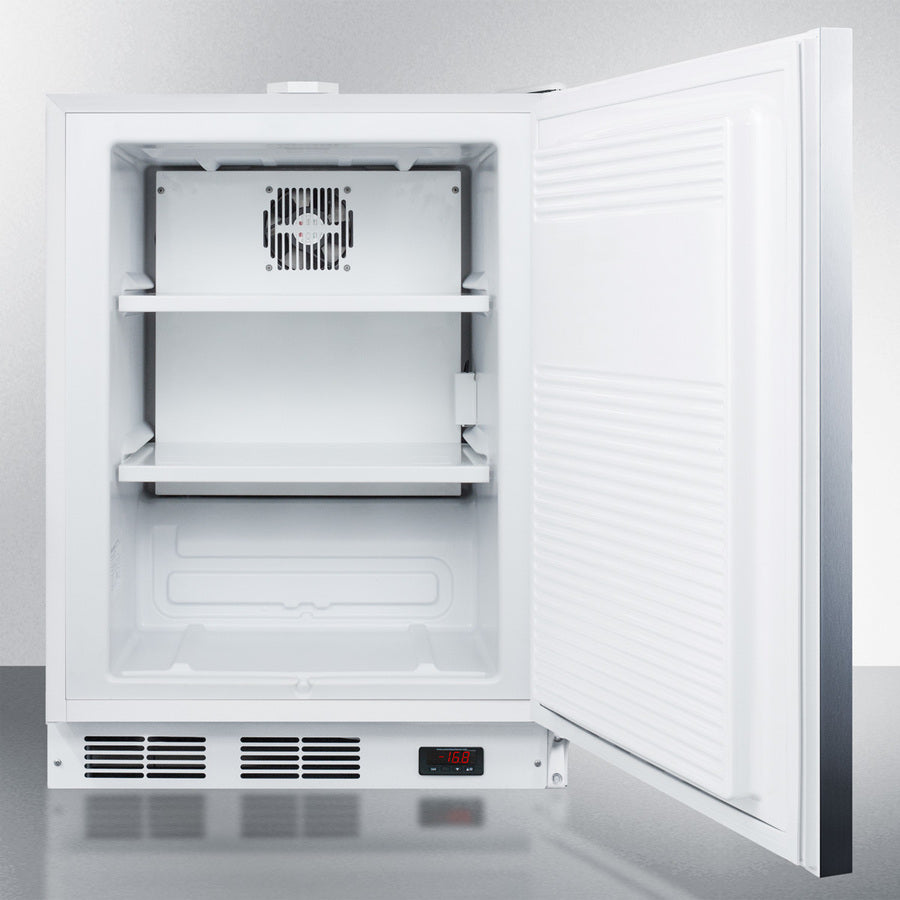 Accucold 24-Inch Wide Built-In All Freezer ADA Compliant - ACF48WSSHHADA - Perfect for Restaurants, Home Kitchens & ADA-Compliant Spaces