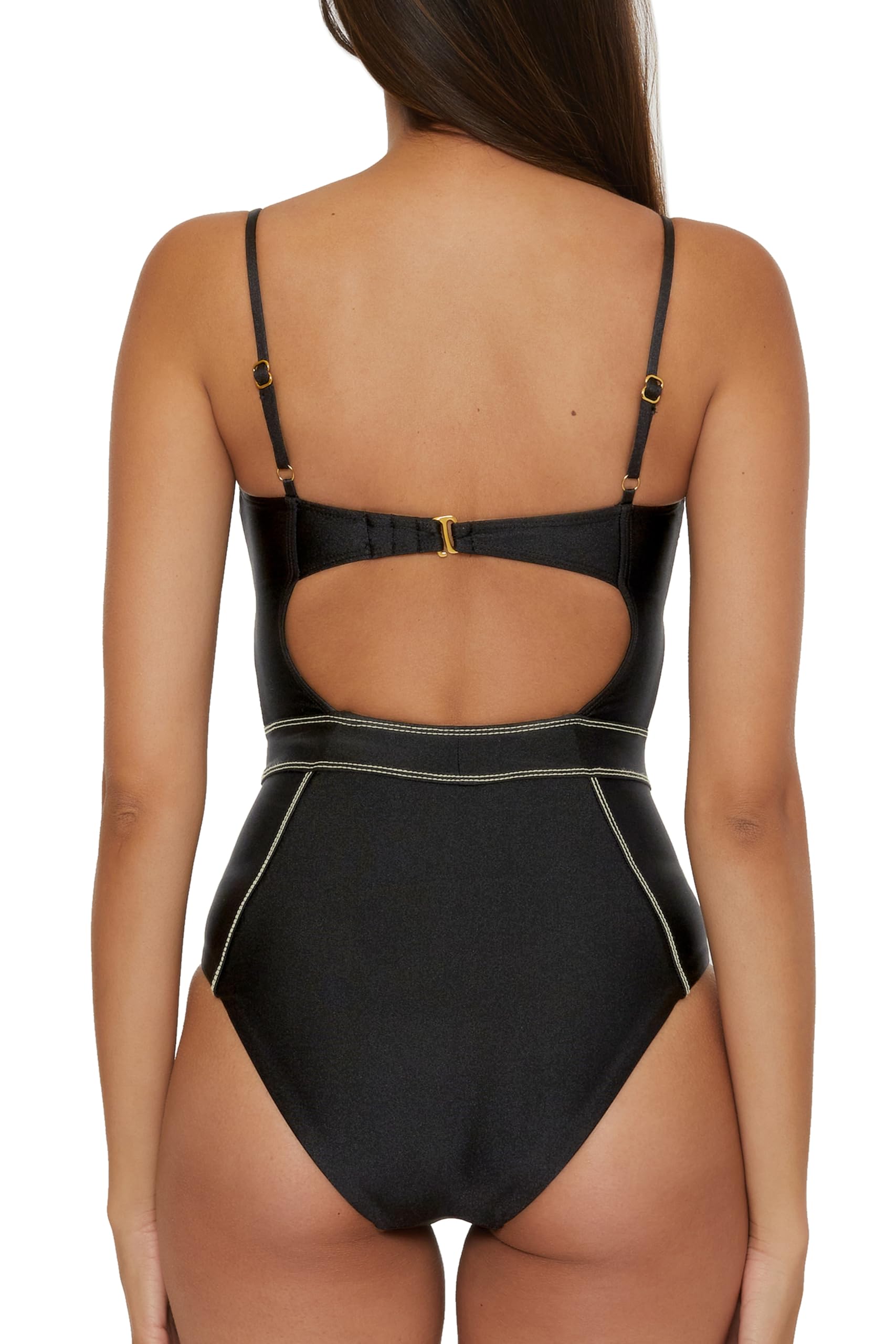 BECCA Women's Sexy Satin One Piece Swimsuit - Standard Color Sheen Bathing Suit for Beach, Pool & Summer Vacation | Comfortable & Stylish Swimwear