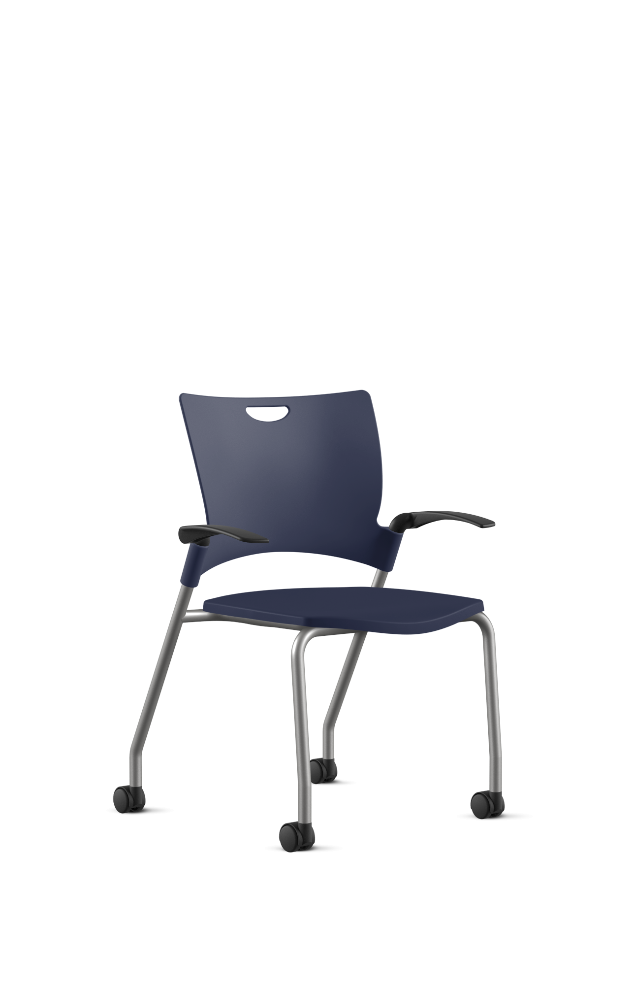 Ergonomic 9 to 5 BELLA All-Plastic Swivel Tilt Training Chair (1315GT) - Perfect for Office, Home Study & Computer Workstations