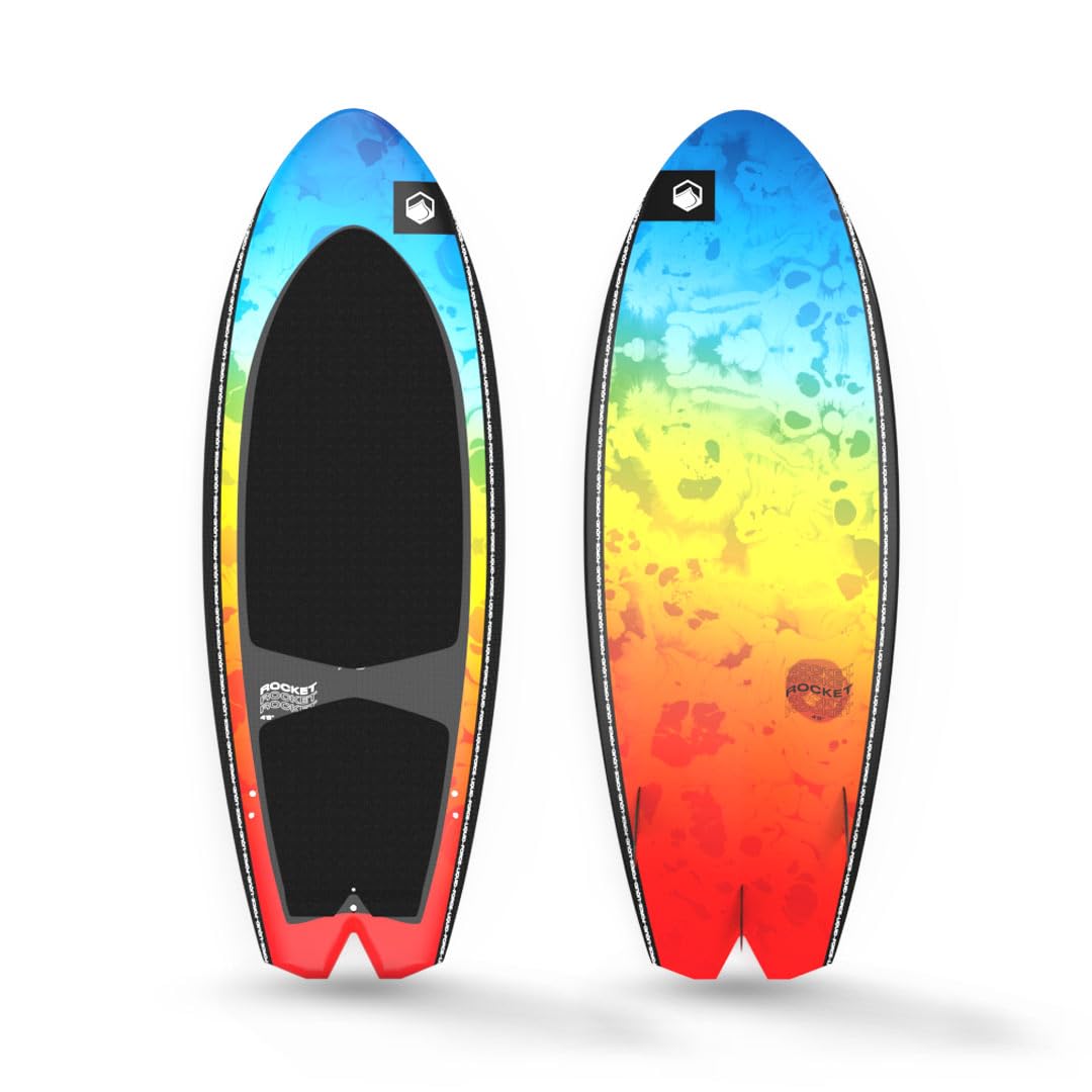 Liquid Force 2025 Rocket Wakesurf Board - Premium Performance Wakesurfing Board for All Skill Levels - Perfect for Lakes, Oceans & Boat Waves