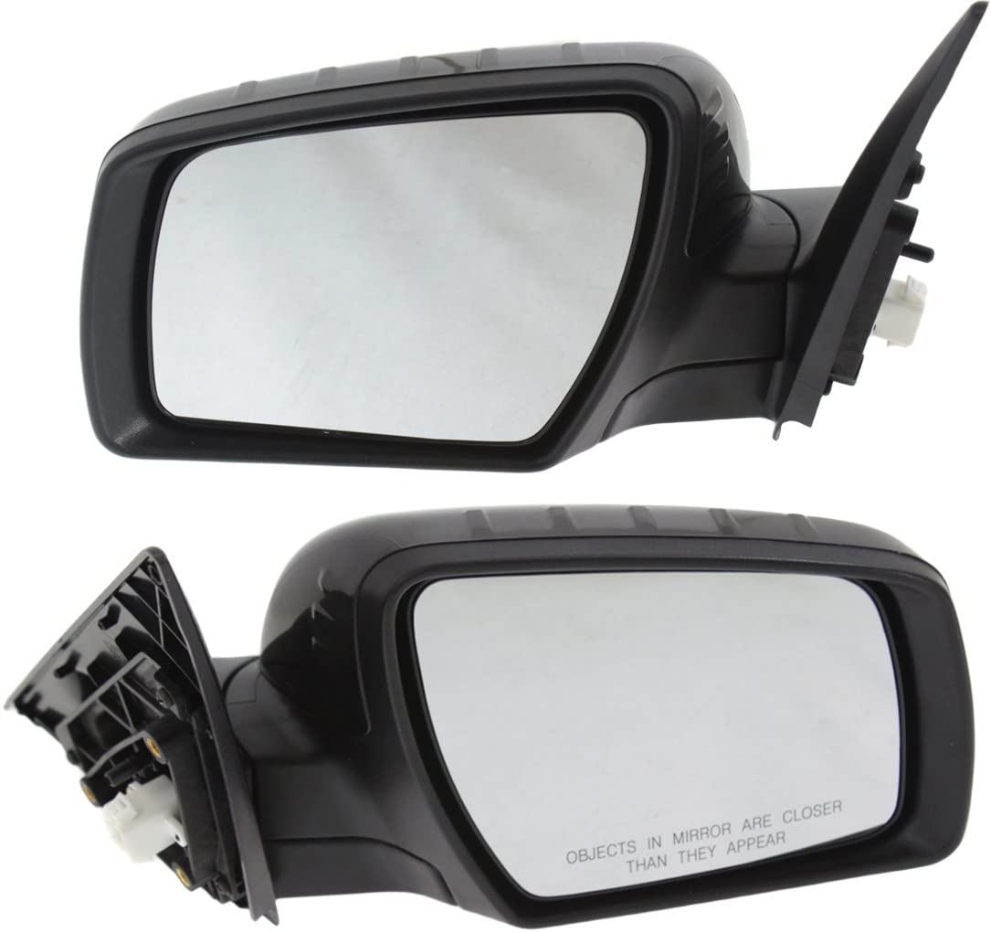 Power Heated Side Mirrors with Turn Signal for Kia Soul 2012-2013 - Driver & Passenger Side, Paintable - Perfect for Winter Driving & Enhanced Safety