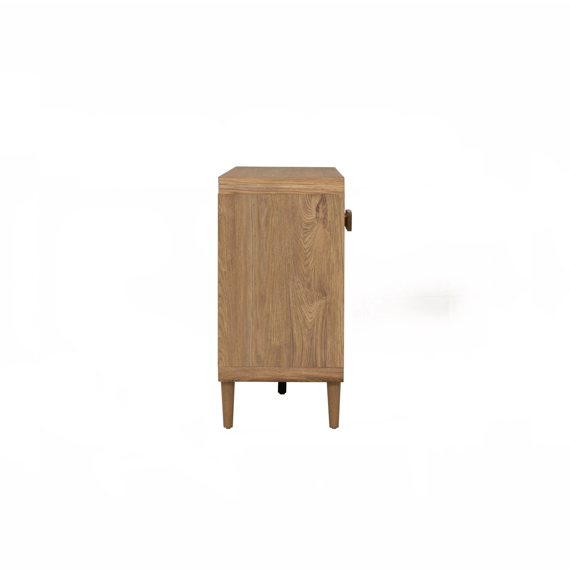 Modern Sora Sideboard 1.6m - 63 Inch Wide Buffet Cabinet with Storage Shelves for Dining Room, Living Room & Entryway - Solid Wood TV Stand with Drawers & Doors - Rustic Home Furniture for Farmhouse Decor