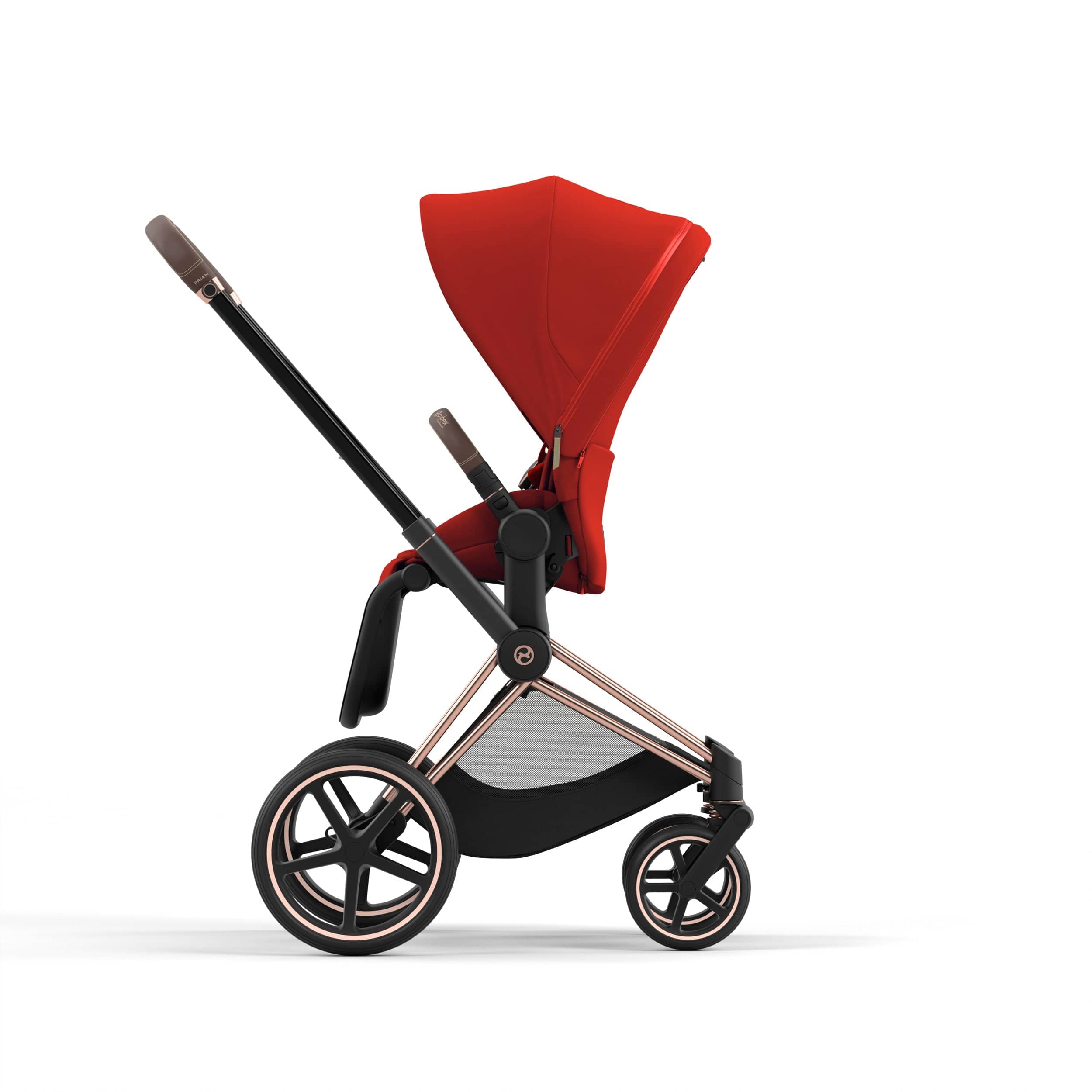 Cybex Priam 4 Complete Luxury Stroller - Rose Gold & Brown | Premium Baby Stroller for Newborns & Toddlers | Perfect for City Walks, Shopping & Travel