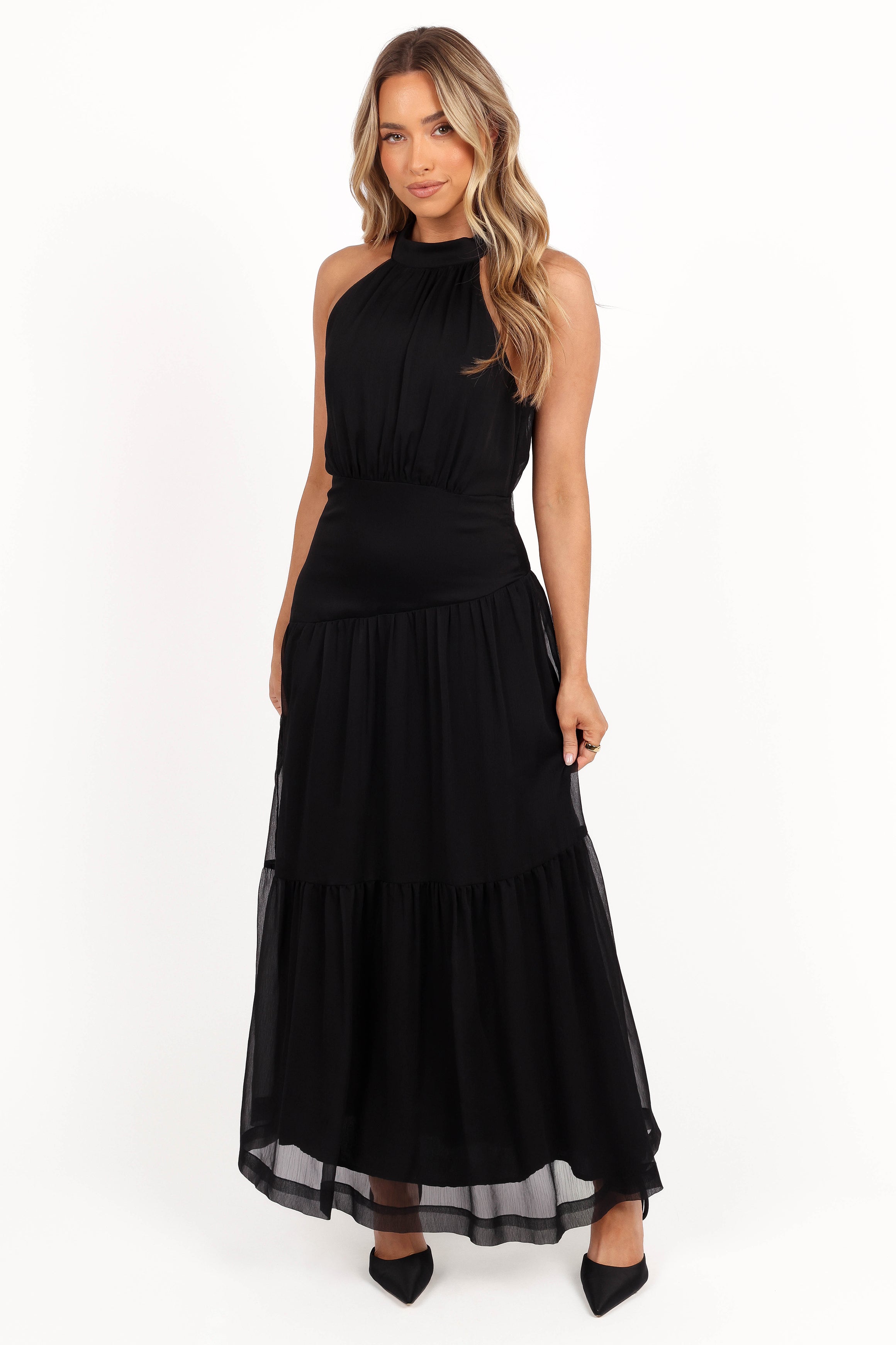 Eden Maxi Dress for Women - Elegant Black Long Flowy Summer Dress for Beach, Vacation & Casual Wear | Plus Size Options Available