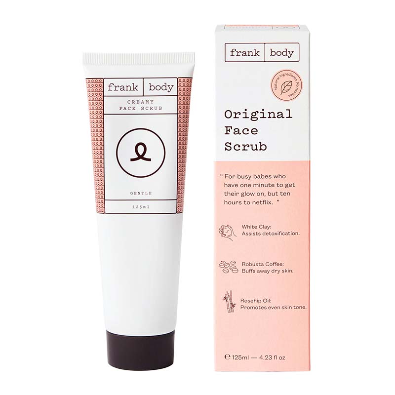 Frank Body Original Coffee Face Scrub - Exfoliating & Brightening for Glowing Skin | Perfect for Daily Skincare Routine & Acne-Prone Skin