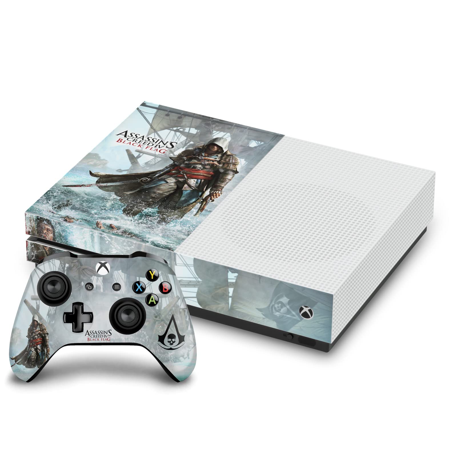 Officially Licensed Assassin's Creed Edward Kenway Vinyl Sticker Decal - Compatible with Xbox One S Console & Controller Bundle | Gaming Skin Cover for Enhanced Protection & Style | Perfect for Gamers & Collectors