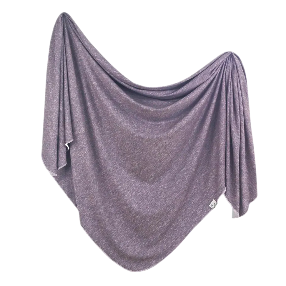 Copper Pearl Knit Swaddle Blanket for Baby - Soft Violet Baby Wrap Blanket for Newborns, Infants & Toddlers - Perfect for Swaddling, Nursing, Stroller & Car Seat