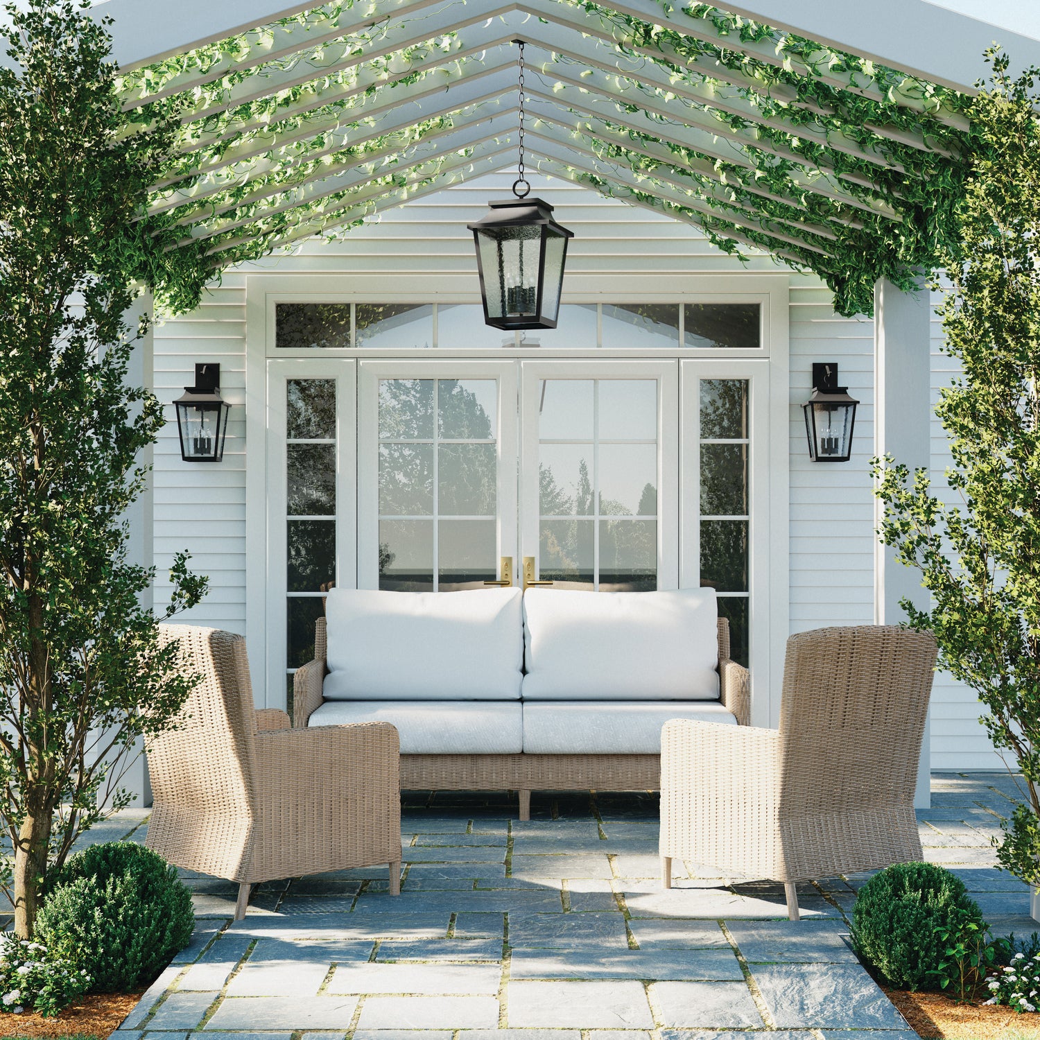 Hightower Outdoor Lantern - Weatherproof LED Wall Light for Porch, Patio & Garden - Perfect for Home Exterior Lighting & Landscape Decor