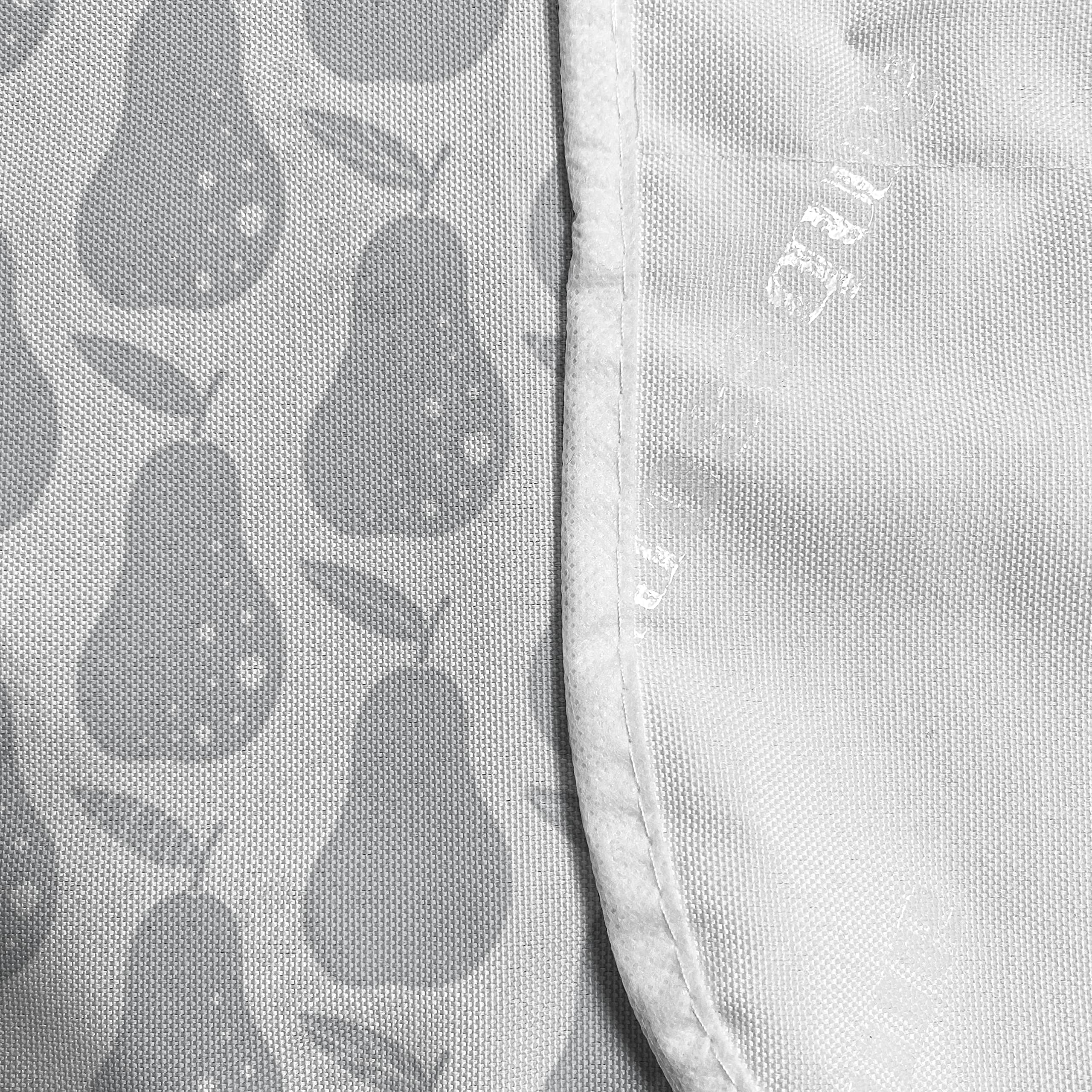 Ambesonne Grey and White Microwave Cover - Waterproof Kitchen Organizer with Pockets, 36