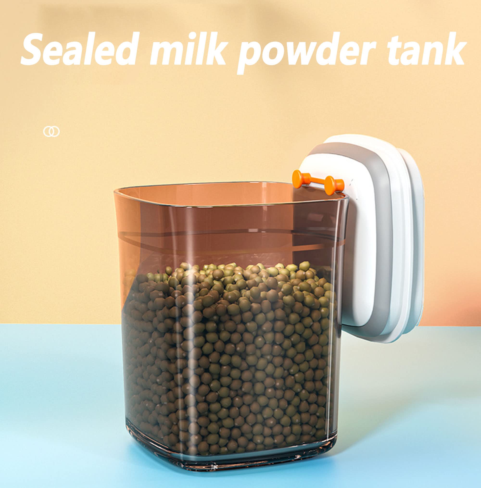 DXIA Baby Milk Powder Dispenser - One Touch Formula Dispenser & Portable Food Storage Container with Lid (1700ml) | Perfect for Storing Milk Powder, Fruits, Snacks, Cereals | Ideal for Travel, Home Use & On-the-Go Feeding