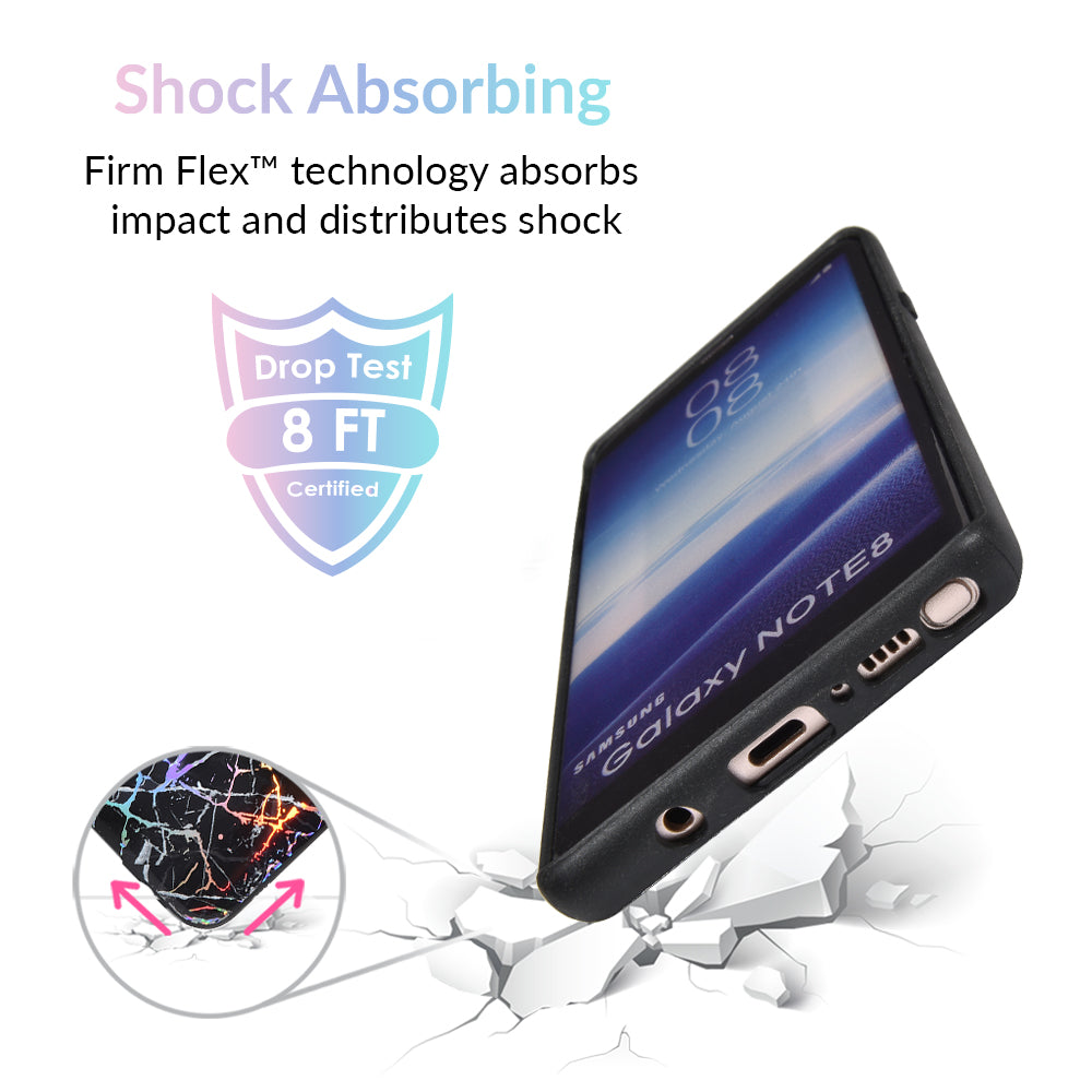 Holo Black Marble Samsung Galaxy Phone Case - Protective Slim Fit Cover for Galaxy S21/S22/S23 - Stylish & Durable for Everyday Use
