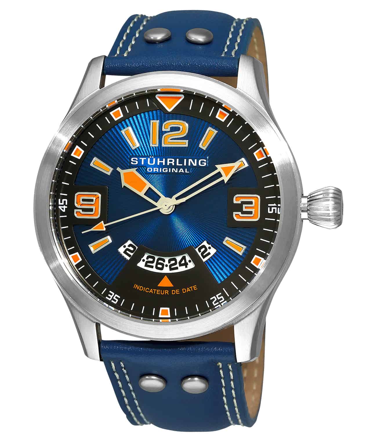 Eagle Brigade 141A Quartz 47mm Aviator Watch - Men's Military Pilot Style Chronograph with Date Display - Perfect for Aviation Enthusiasts & Outdoor Adventures