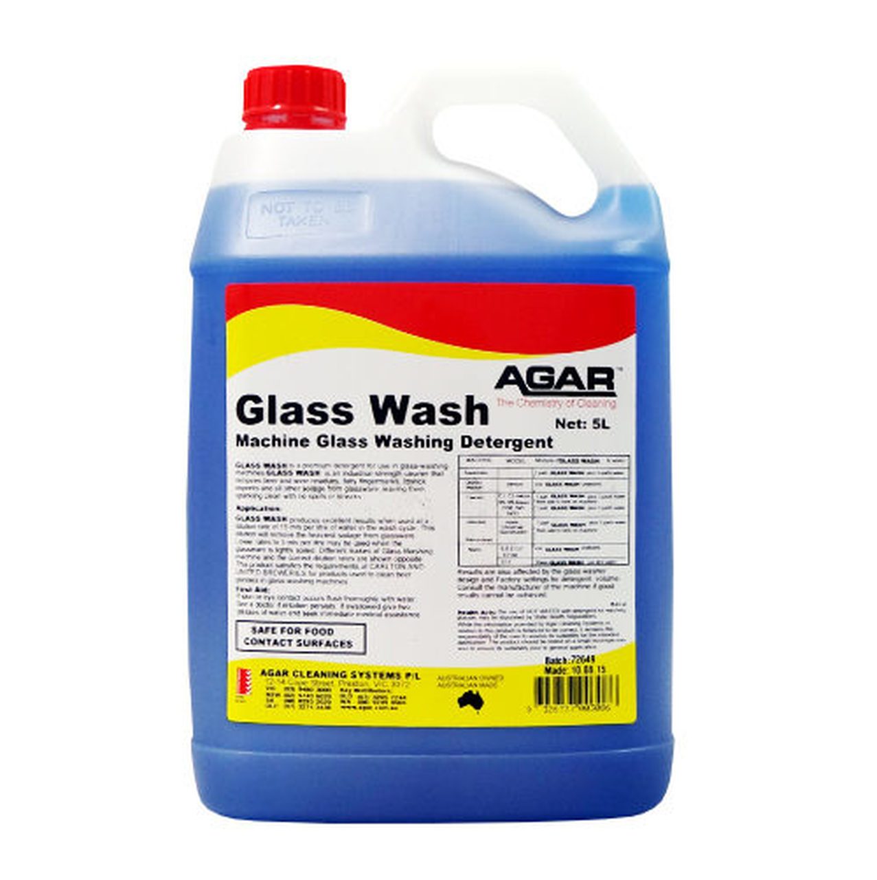 Premium Agar Machine Glass Wash Detergent - Effective Cleaning Solution for Laboratory Glassware & Equipment | Ideal for Scientific Research, Medical Labs & Industrial Use