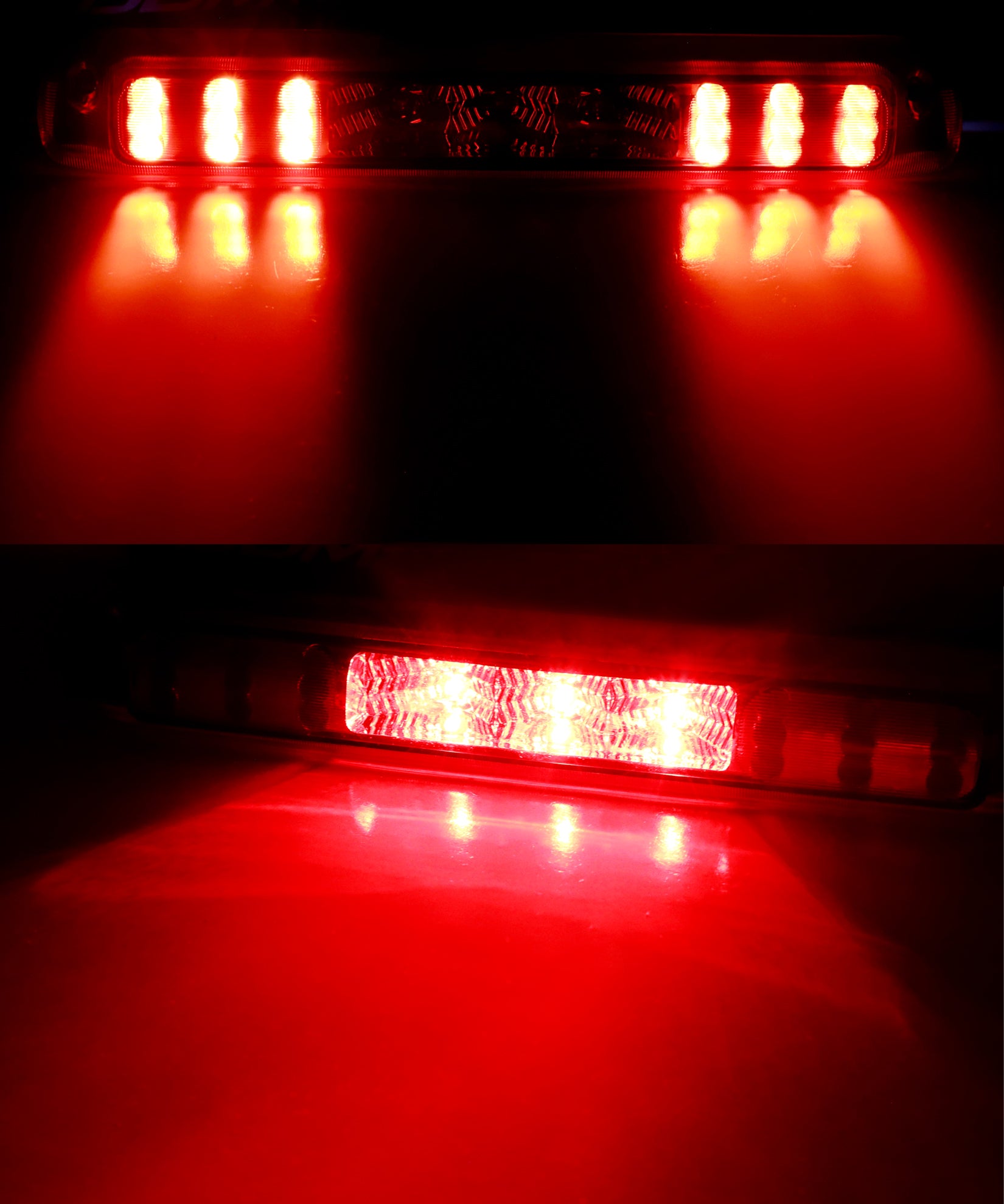 24 LED Full Red Lens Third Brake Light Compatible with 1999-2006 Chevy Silverado & GMC Sierra Trucks - High Visibility Safety Upgrade for Night Driving and Towing