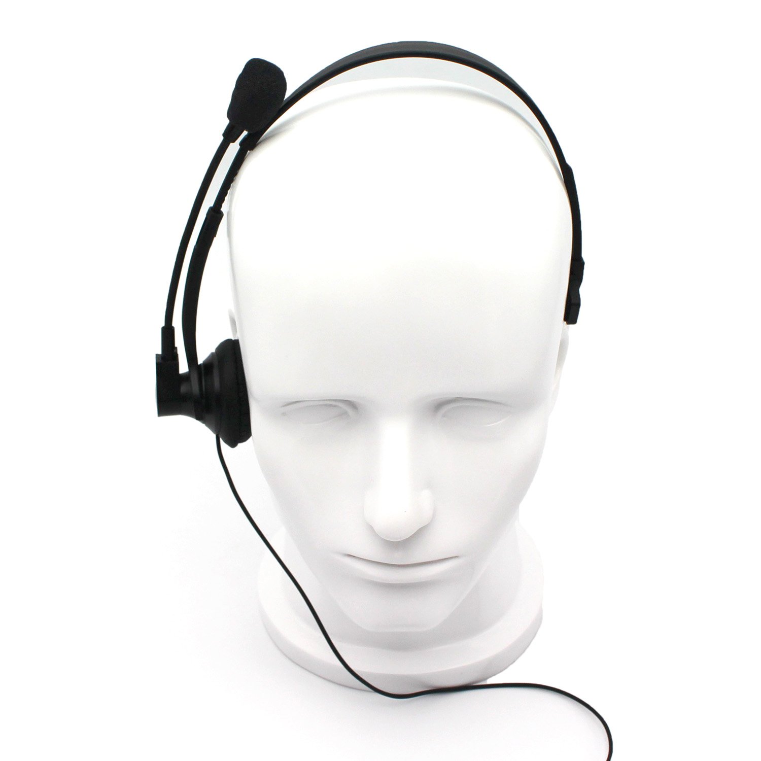 Professional Over-Ear Headset with Boom Mic & VOX - Compatible with Kenwood, PUXING, Baofeng UV-5R/UV-5RA, 888S, Retevis H777 2-Way Radios - Ideal for Security, Construction & Outdoor Walkie Talkie Communication