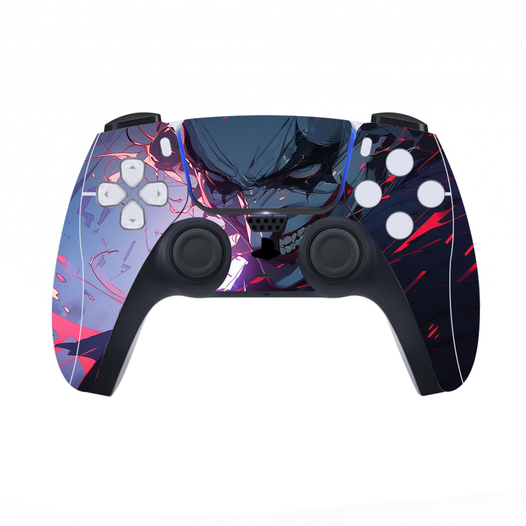 PlayVital Evil Clown Full Skin Decal Set for PS5 Console Disc Edition - Protective Vinyl Stickers for PS5 Controller, Charging Station, Headset & Media Remote - Perfect for Gaming Setup and Themed Decor