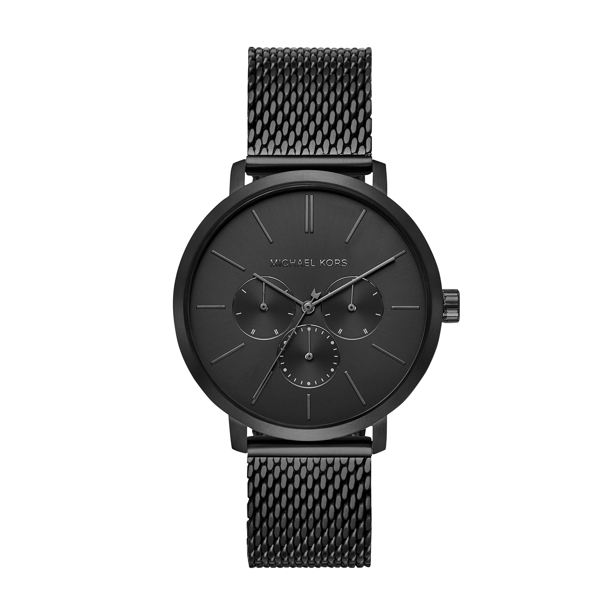 Michael Kors MK8778 Men's Stainless Steel Quartz Watch - Black Dial, 20mm Band, Water Resistant, Casual & Dress Wear for Business & Formal Occasions