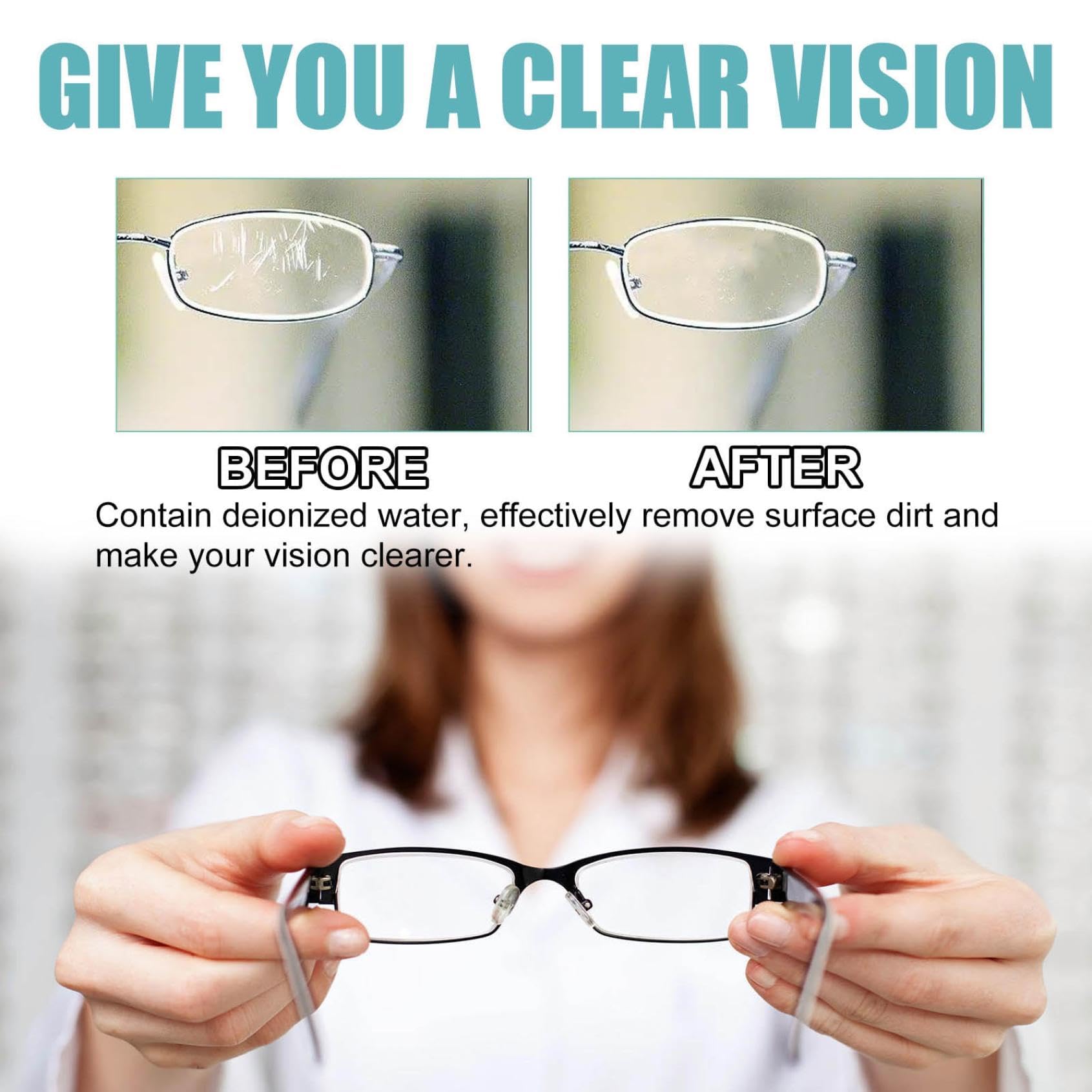 Lens Scratch Removal Spray - Eyeglass & Windshield Glass Repair Liquid - Glasses Cleaner for Sunglasses & Screens - Scratch Repair Solution (1PC) - Perfect for Eyeglass Maintenance, Phone Screen Protection & Car Windshield Repair