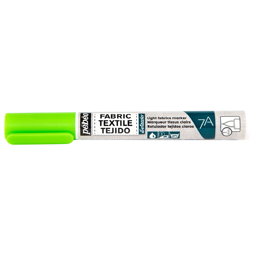 7A Light Fabric Marker 1mm Fluorescent Green - Perfect for Fabric Marking, Sewing, Quilting & DIY Crafts