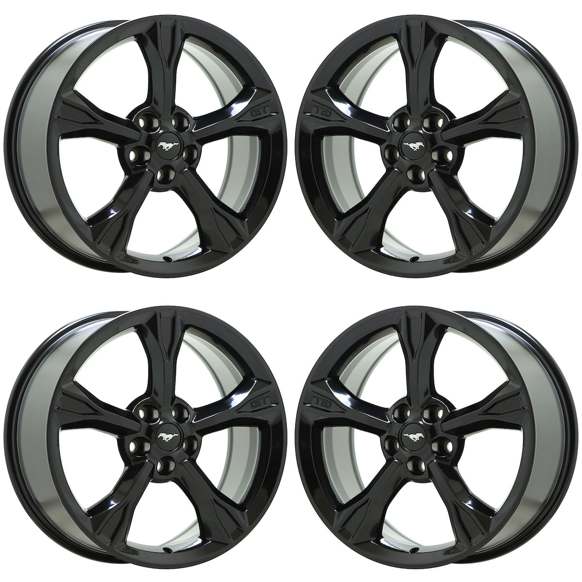 19 Ford Mustang GT California Black Wheels & Rims - Factory OEM 10081 (Exchange) | Perfect for Mustang GT Upgrades & Performance Enhancement