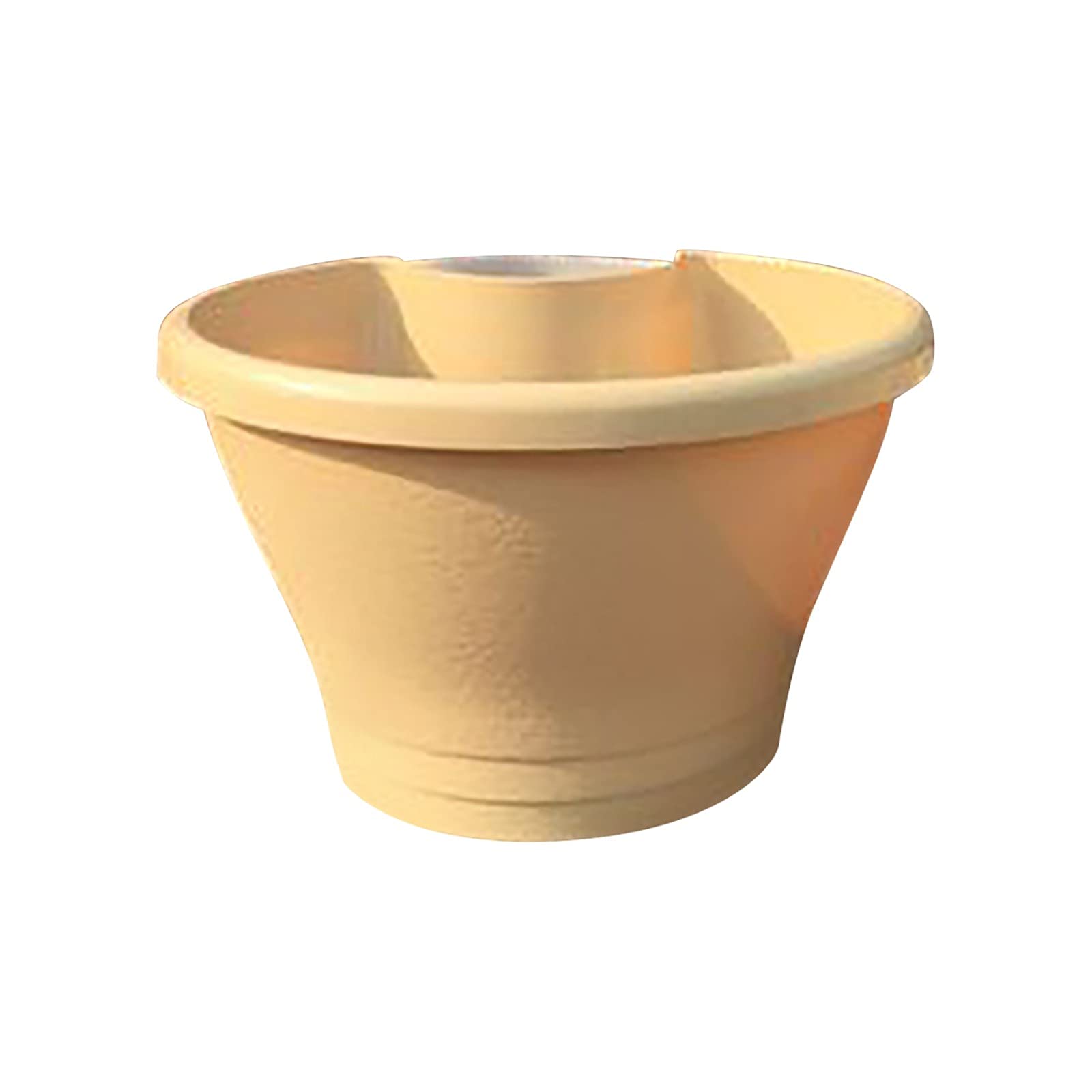 Heart-Shaped PVC Hanging Flower Pot for Balcony, Patio & Garden - Watering Pipe Design, Beige (One Size) - Perfect for Small Spaces, Vertical Gardens & Home Decor