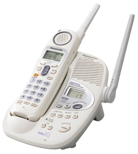 Panasonic KX-TG2224W 2.4 GHz Digital Cordless Phone with Answering System - White | Home & Office Landline Telephone for Clear Calls | Perfect for Residential & Business Use