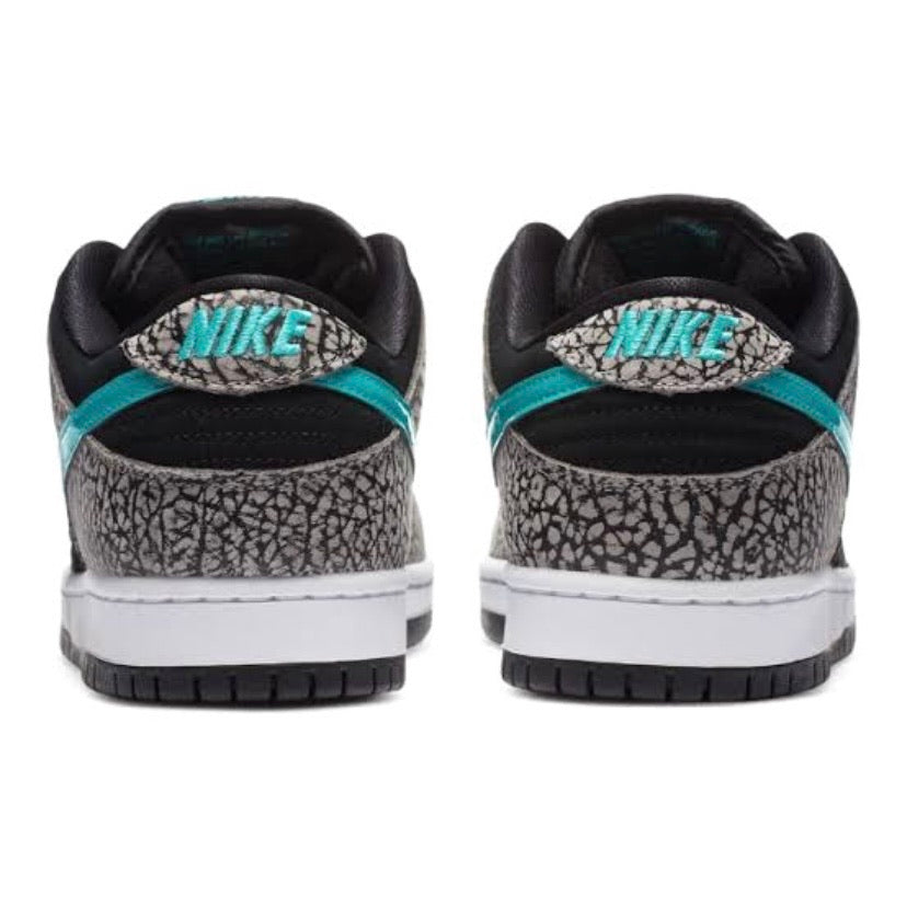 Nike SB Dunk Low Pro Sneakers - Medium Grey, Clear Jade & Black - Skateboarding & Casual Wear for Men & Women