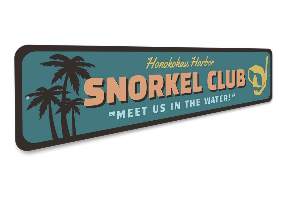 Snorkel Club Aluminum Sign - 4