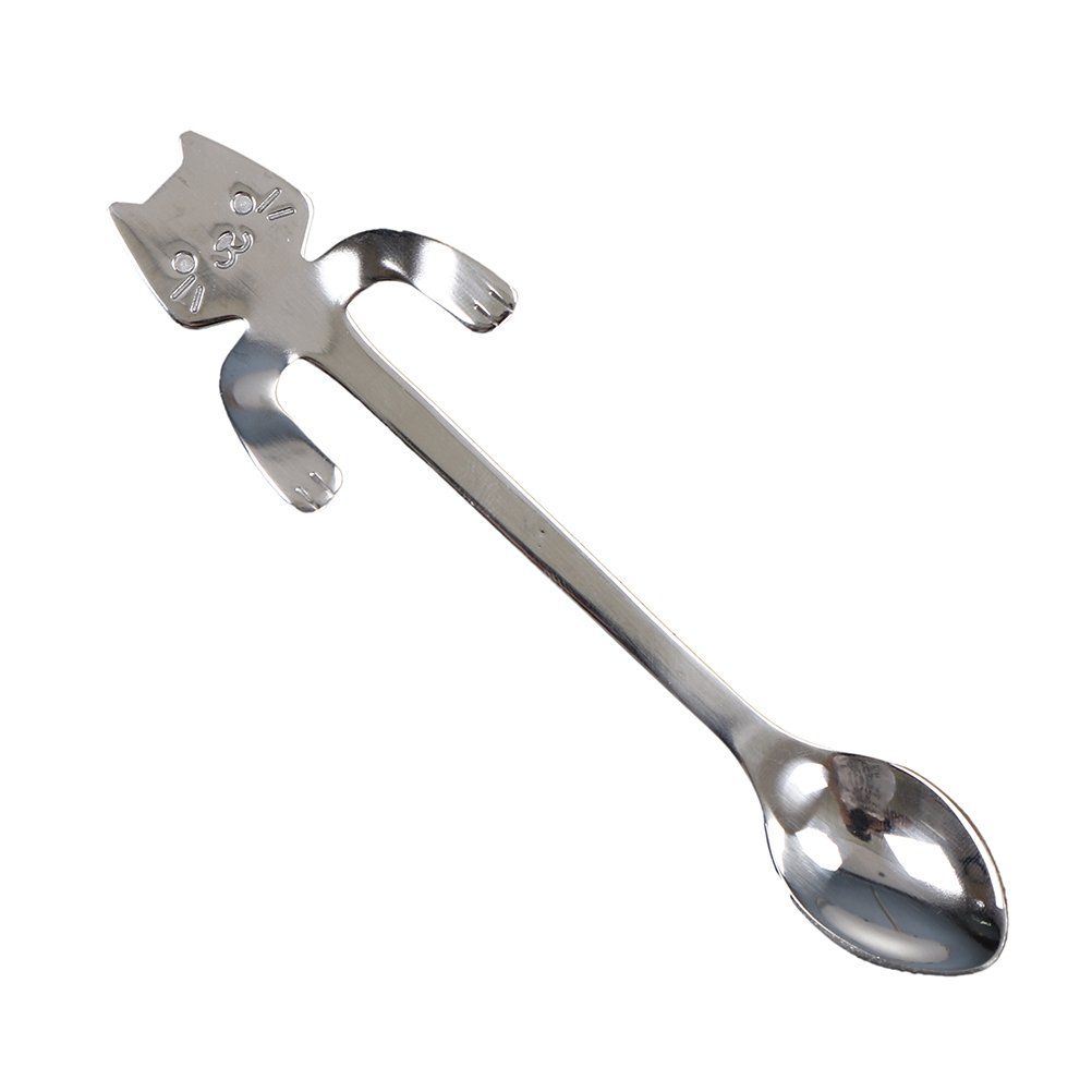 CoscosX Stainless Steel Cat Spoon - Coffee, Tea, Dessert & Kitchen Use