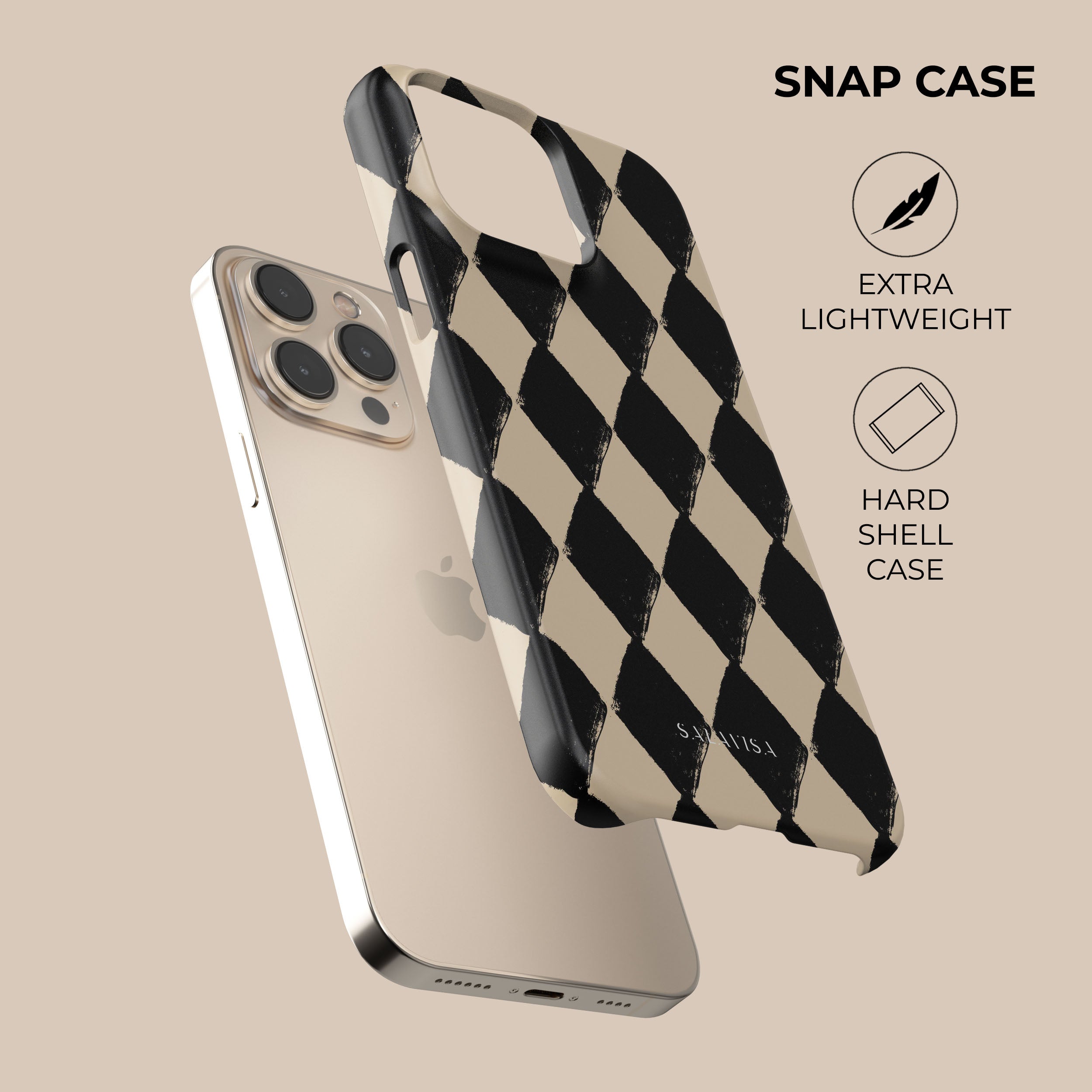 Premium Diamond Chess Pattern Phone Case - Elegant & Protective Cover for iPhone & Samsung - Perfect for Gifts, Gaming Enthusiasts & Chess Lovers