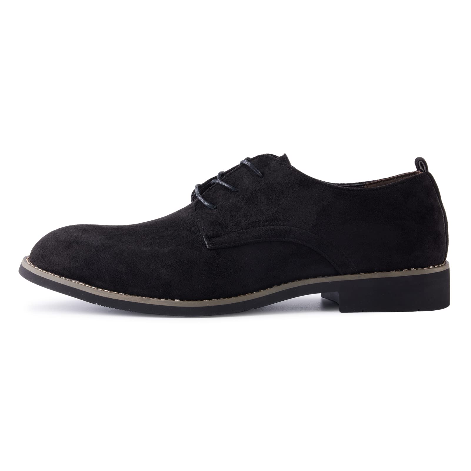 Men's Suede Brogue Dress Shoes - Classic Oxford Lace-Up Formal & Casual Derbys for Business, Office & Wedding Events