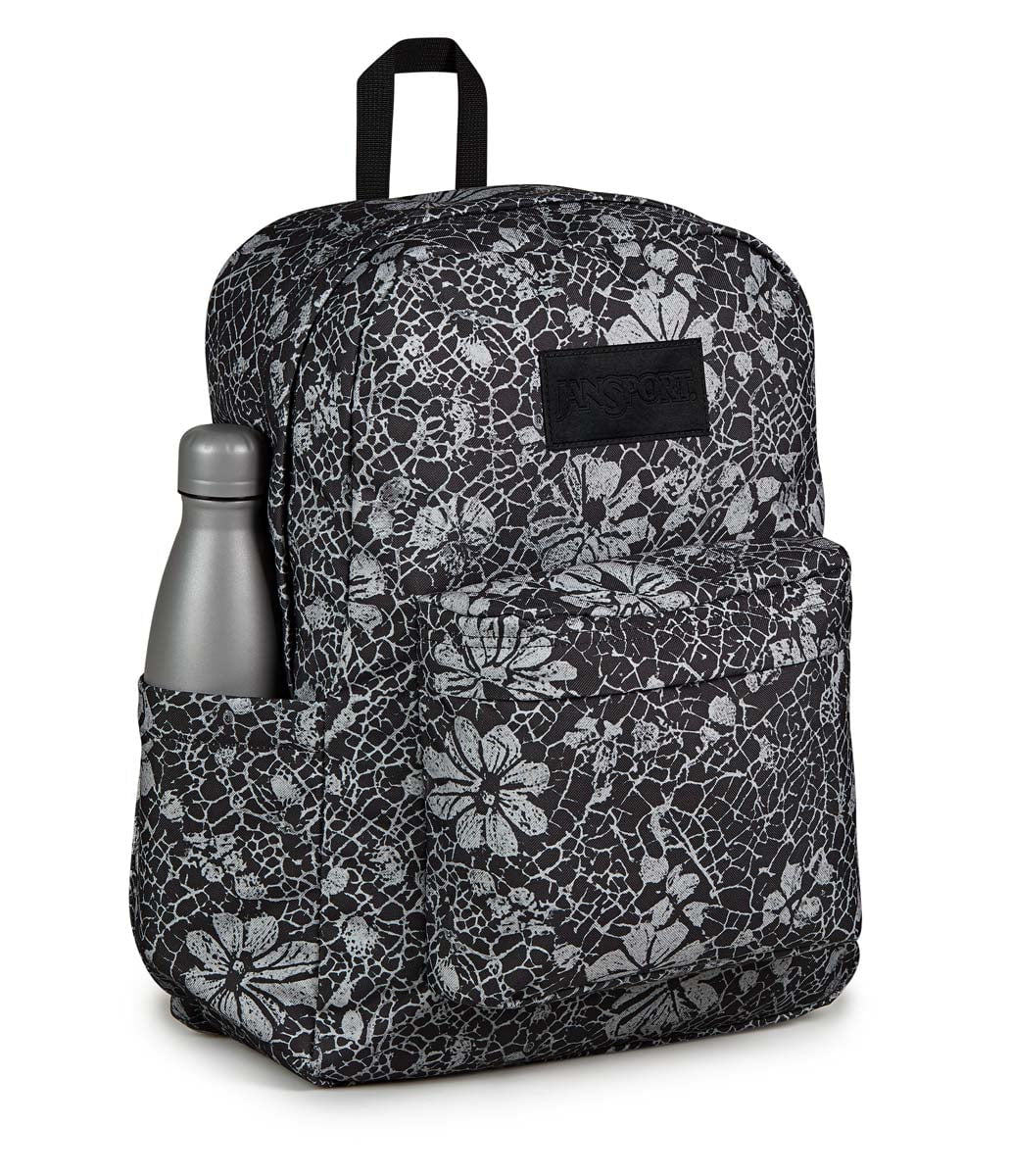 JanSport SuperBreak Plus Backpack - Lightweight Durable School & Travel Backpack with Laptop Sleeve | Perfect for College Students, Commuters & Outdoor Adventures (Lace Shadows Design)