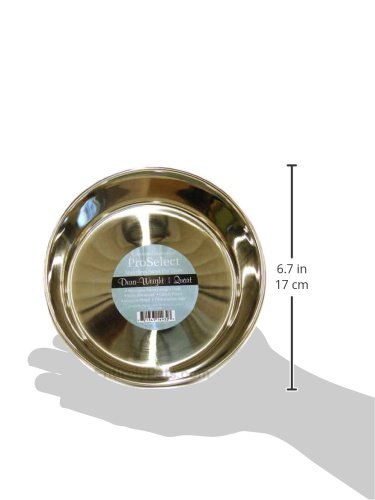 ProSelect Dura-Weight Stainless Steel Pet Bowls - 1-Quart Durable Dog & Cat Food Dishes for Wet/Dry Meals - Perfect for Home, Travel & Outdoor Use