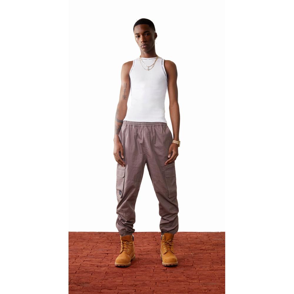 DAILY PAPER MASHUN PANTS for Men - Trendy TAUPE Casual Trousers | Comfortable Streetwear Pants for Everyday Wear, Work & Social Outings