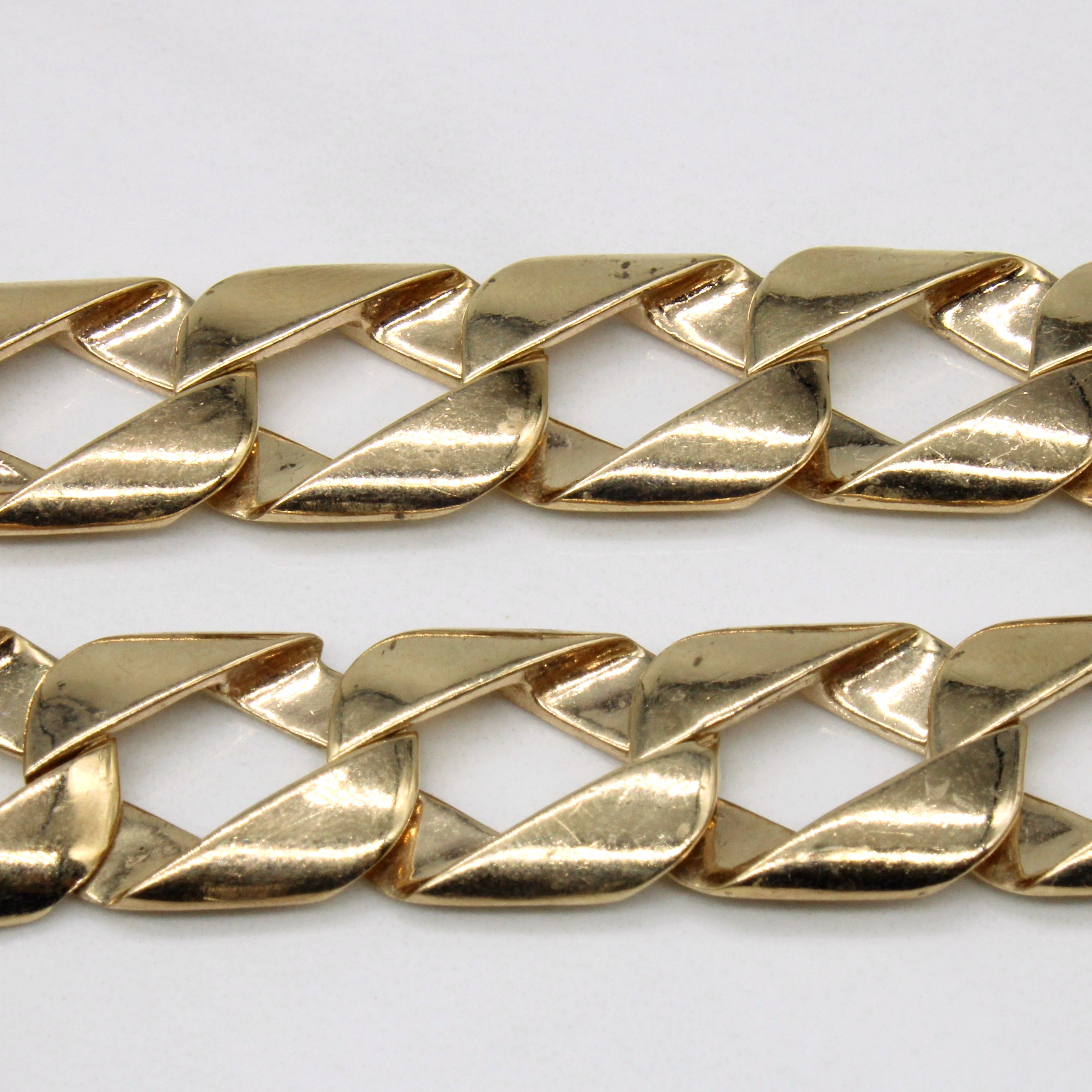 10K Yellow Gold Curb Link Bracelet for Women - 9 Inch Adjustable Chain Bracelet | Elegant Jewelry Gift for Birthday, Anniversary & Special Occasions