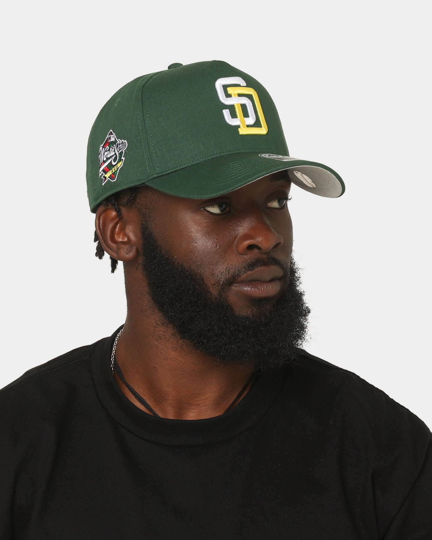 47 Brand San Diego Padres Sure Shot MVP DT Snapback Hat - Dark Green/Red Adjustable Baseball Cap for Men & Women - Perfect for Sports Fans, Casual Wear & Game Day Outfits