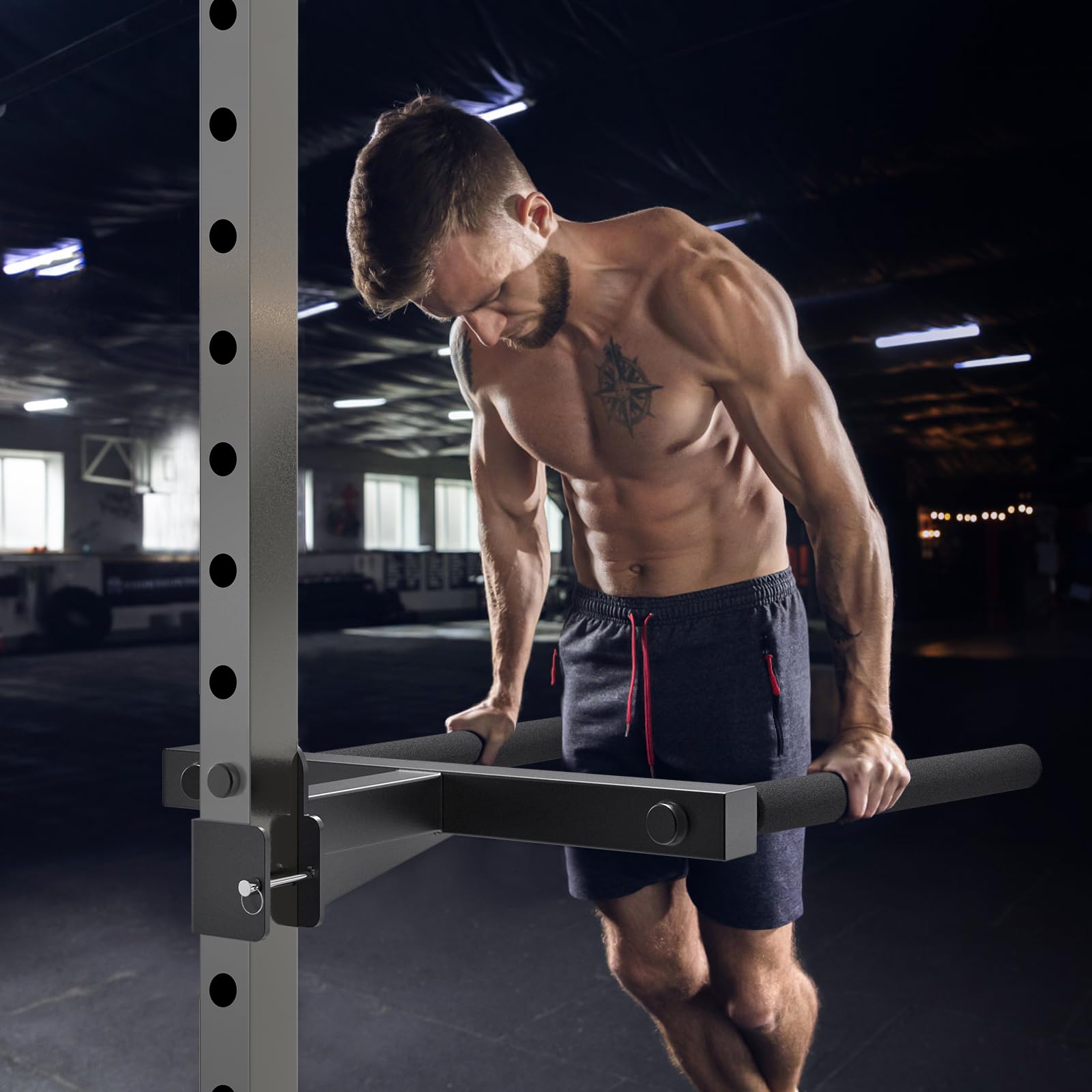 Kipika Heavy Duty Y-Shaped Dip Bar for Power Cage - 5/8
