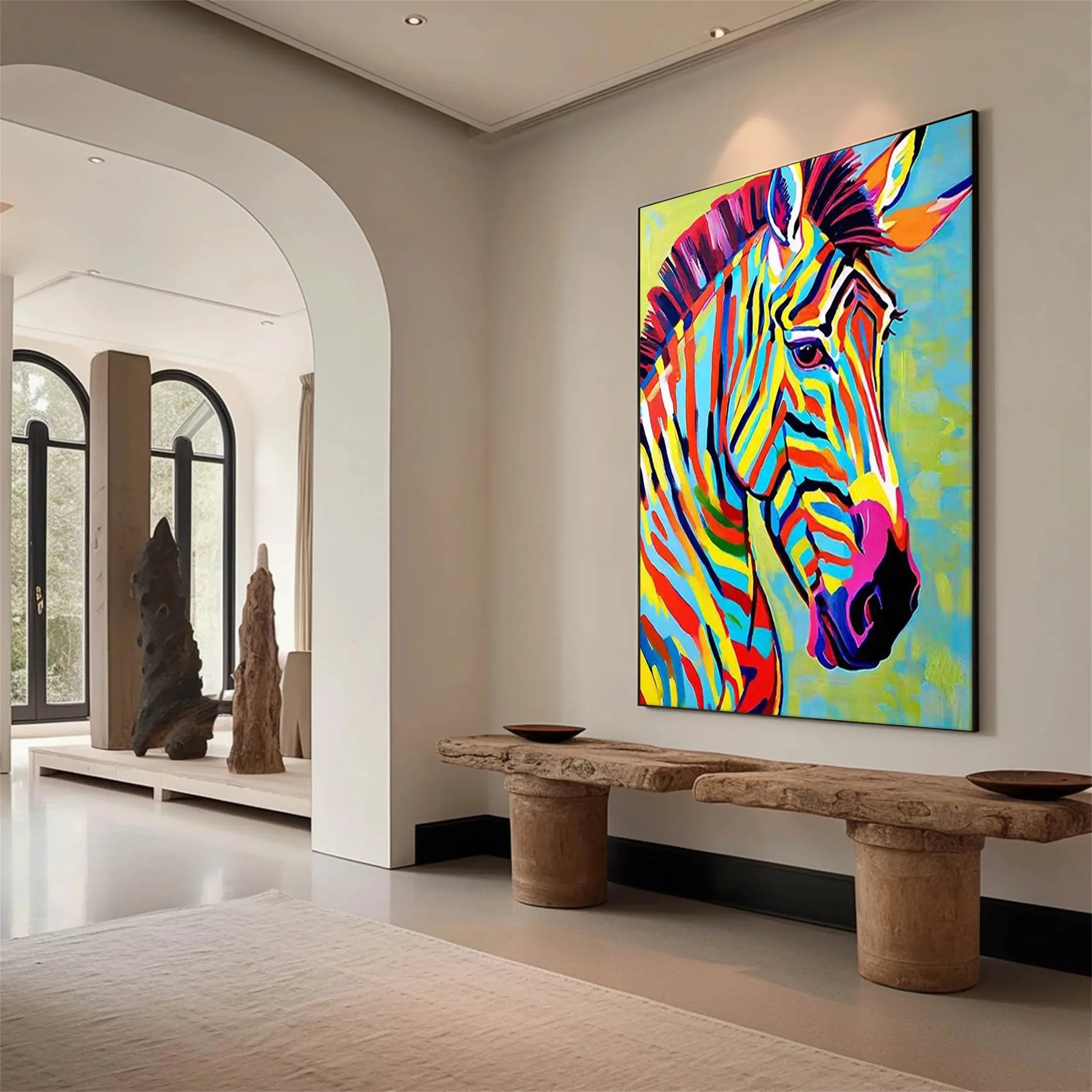 Animal Art Painting #AP021 - Handmade Canvas Wall Decor for Living Room, Bedroom & Office | Wildlife & Nature Inspired Artwork