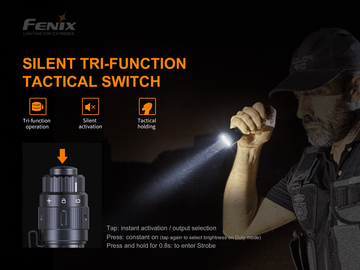 Fenix TK11 TAC Tactical Flashlight - 1200 Lumens, Rechargeable, Waterproof LED Flashlight for Camping, Hiking, Emergency & Outdoor Adventures (Discontinued Model)