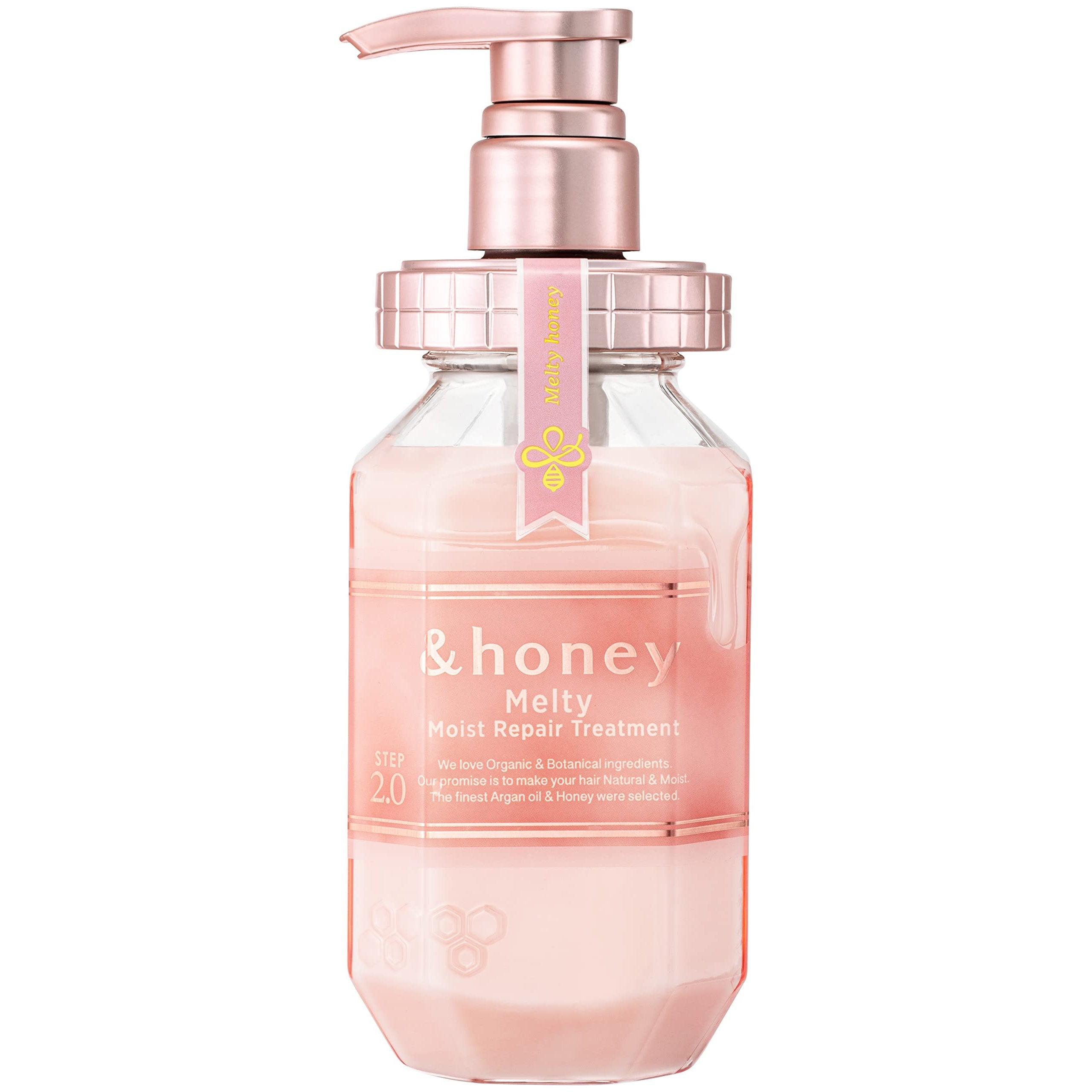 Honey Melty Moist Repair Hair Treatment 2.0 - Japanese Deep Conditioning Mask with Natural Honey (445g) for Dry, Damaged Hair - Salon-Quality Hair Care at Home