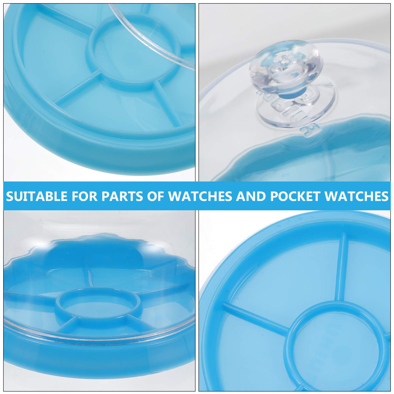 Mikikit 3 Sets Watch Repair Tools Kit with 2 Watch Parts Cover Storage Trays - Professional Watchmaker Tray for Jewelry & Watch Repair - Perfect for Watchmakers, Hobbyists & DIY Enthusiasts