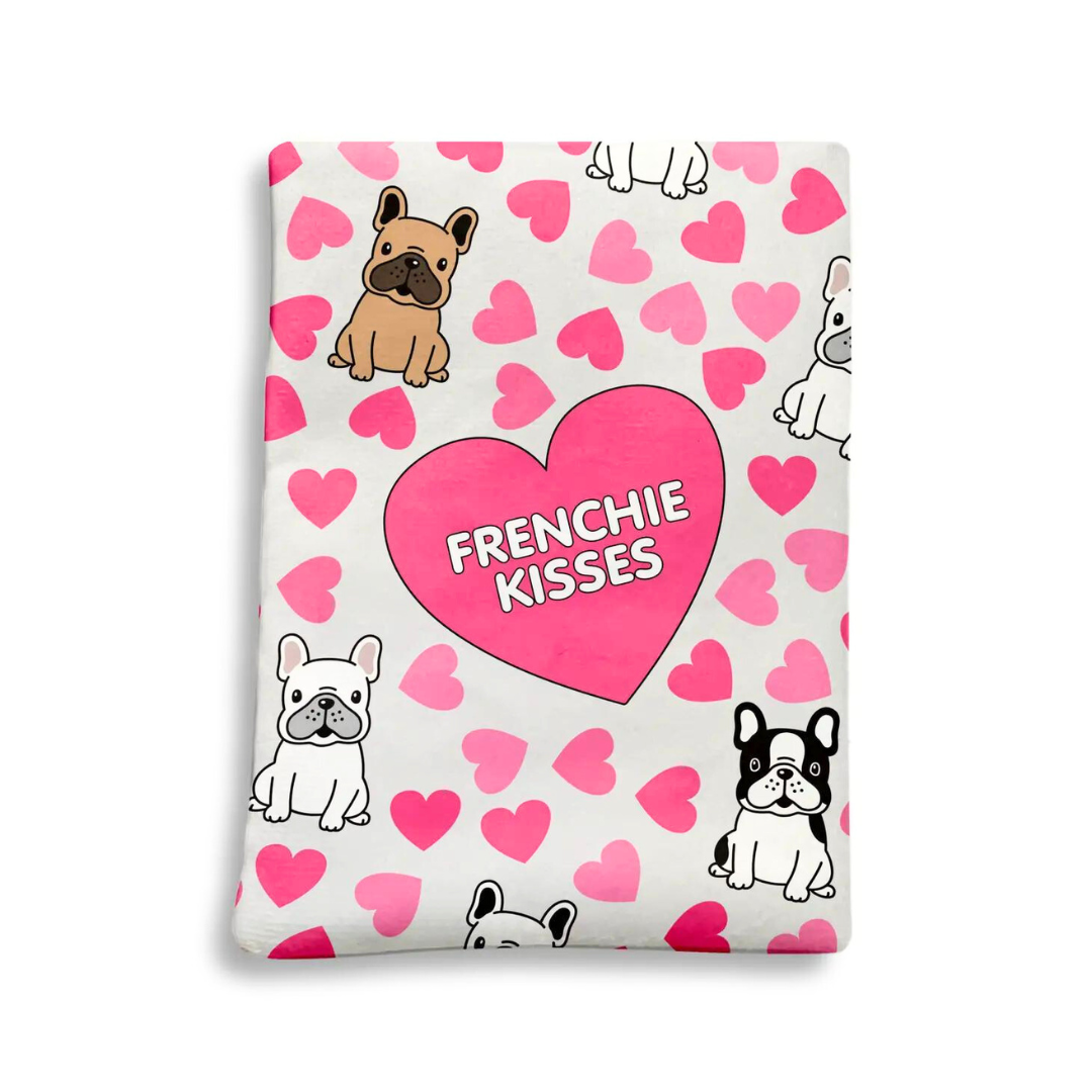 Frenchie Kisses Interactive Dog Toy - Cute & Durable Chew Card for Small & Medium Dogs - Perfect for Playtime, Training & Bonding