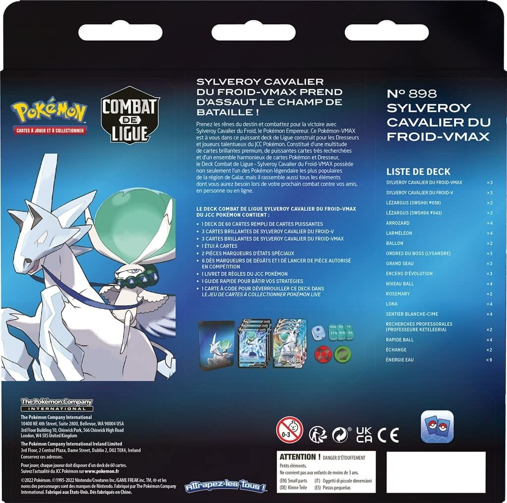 Pokemon Ice Rider Calyrex VMAX League Battle Deck – Premium Trading Card Game Deck for Collectors & Competitive Play | Perfect for Tournaments, Battles & Gifts