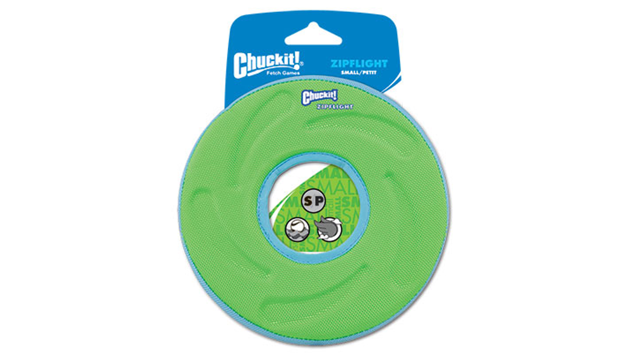 ChuckIt! ZipFlight Small Dog Toy - Durable Flying Disc for Fetch & Outdoor Play - Perfect for Small Dogs & Puppies - Great for Parks, Backyards & Beach Fun