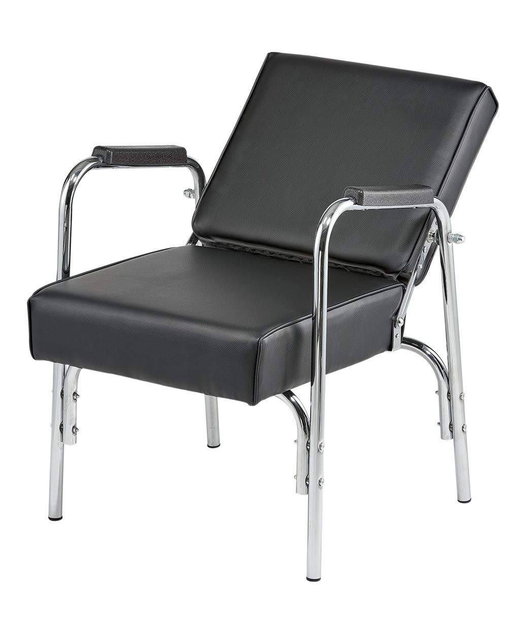 Pibbs 978 Automatic Reclining Shampoo Chair - Black | Professional Salon Hair Washing Station for Barber Shops & Beauty Salons