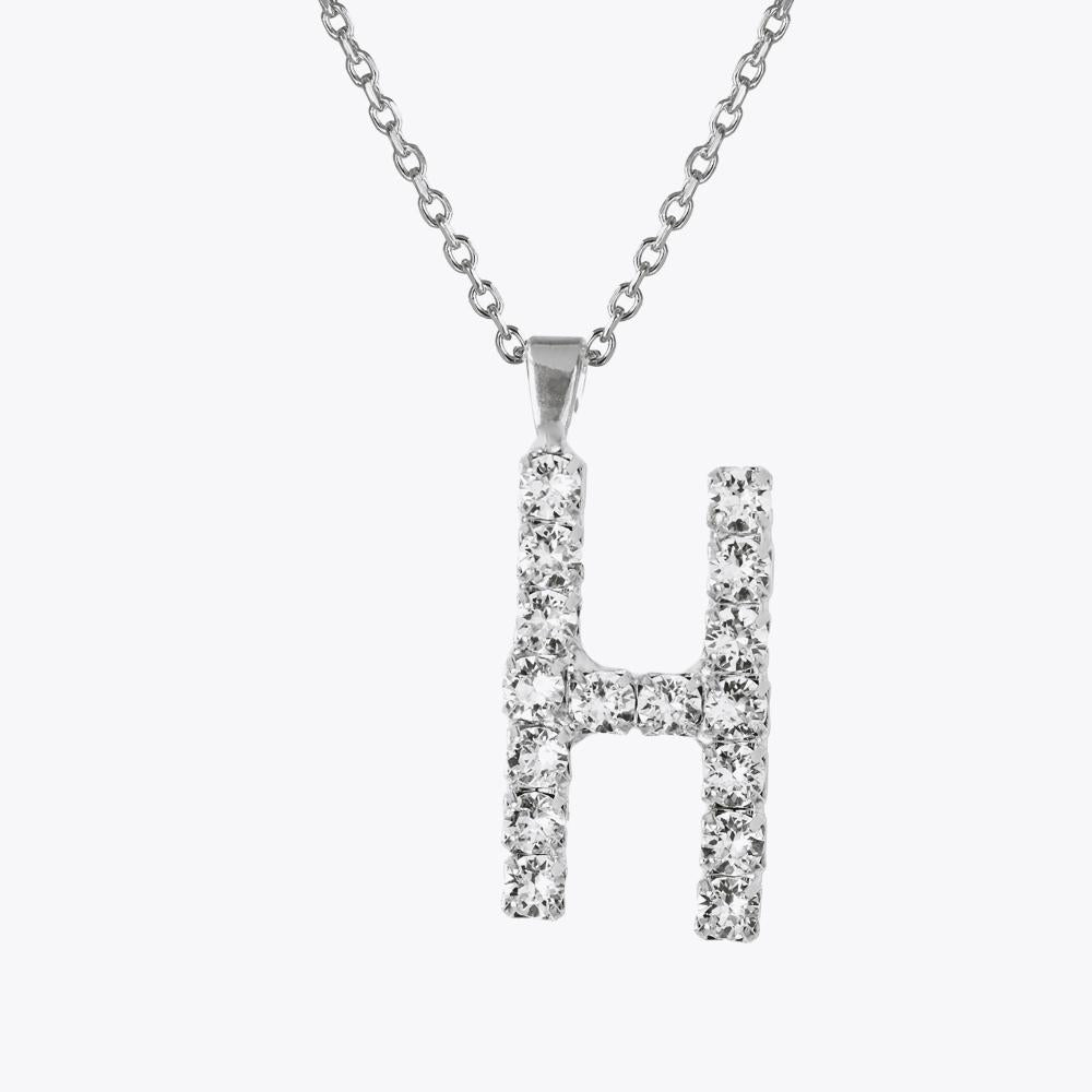 Personalized Letter Necklace with Crystal Pendant - Custom Initial Jewelry for Women, Gift for Her, Birthday, Anniversary, Valentine's Day - Perfect for Everyday Wear & Special Occasions