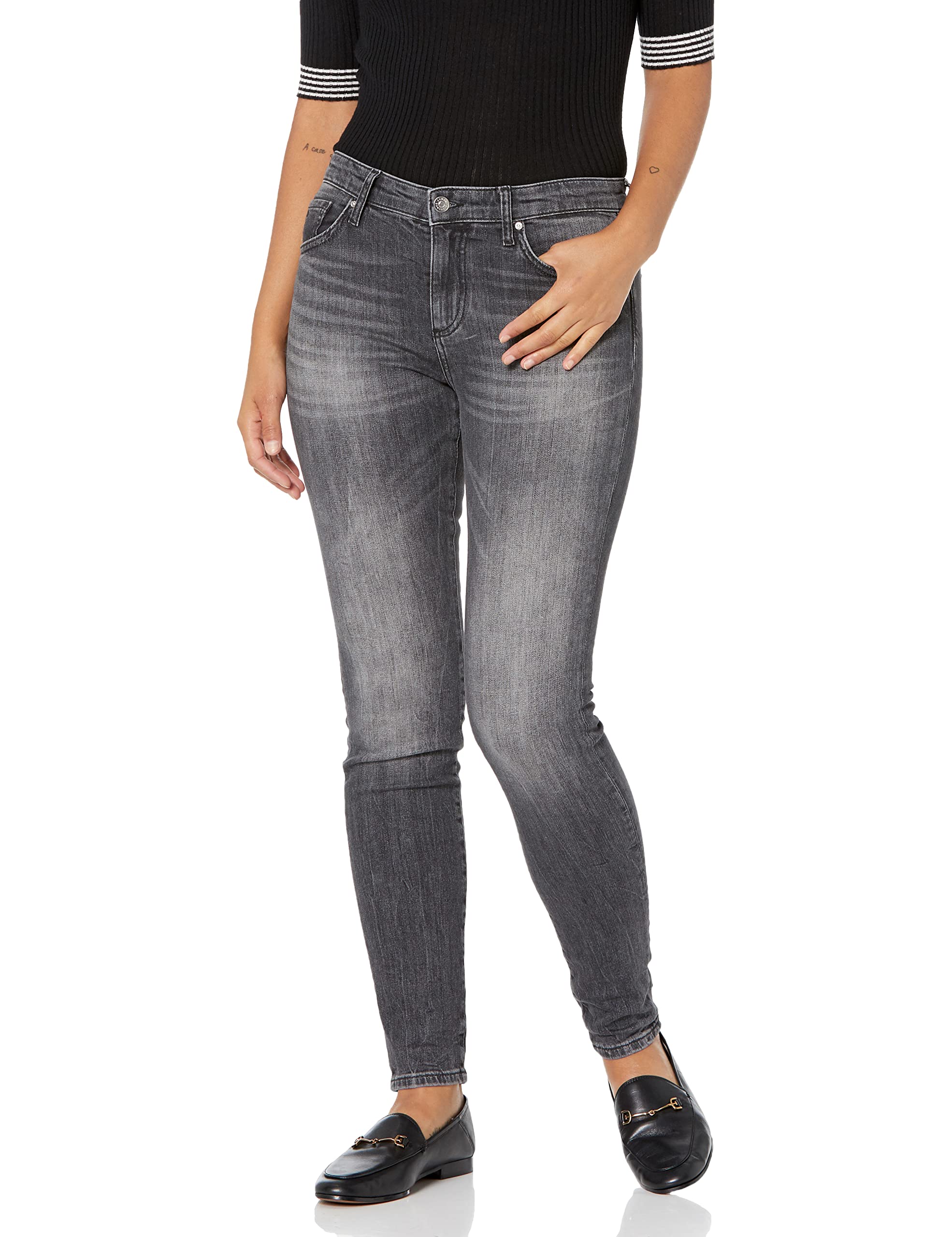 Armani Exchange Women's Comfort Stretch Super Skinny Jeans - High Waist Slim Fit Denim Pants for Casual Wear & Night Out